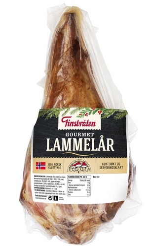 Lammelår varmrøkt/kokt   3xca1,2kg   kg