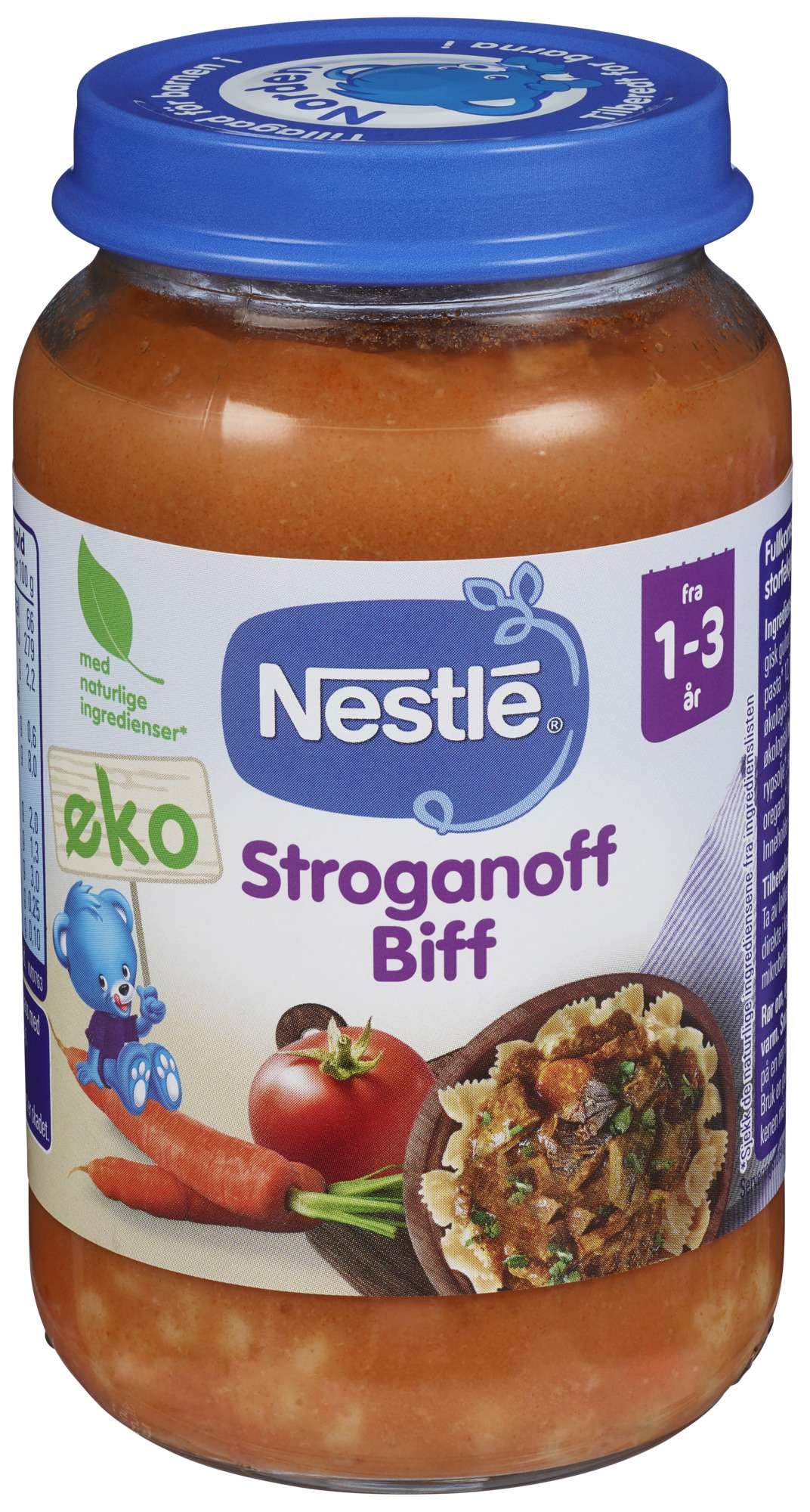 Naturnes stroganoff biff 1-3år 220g