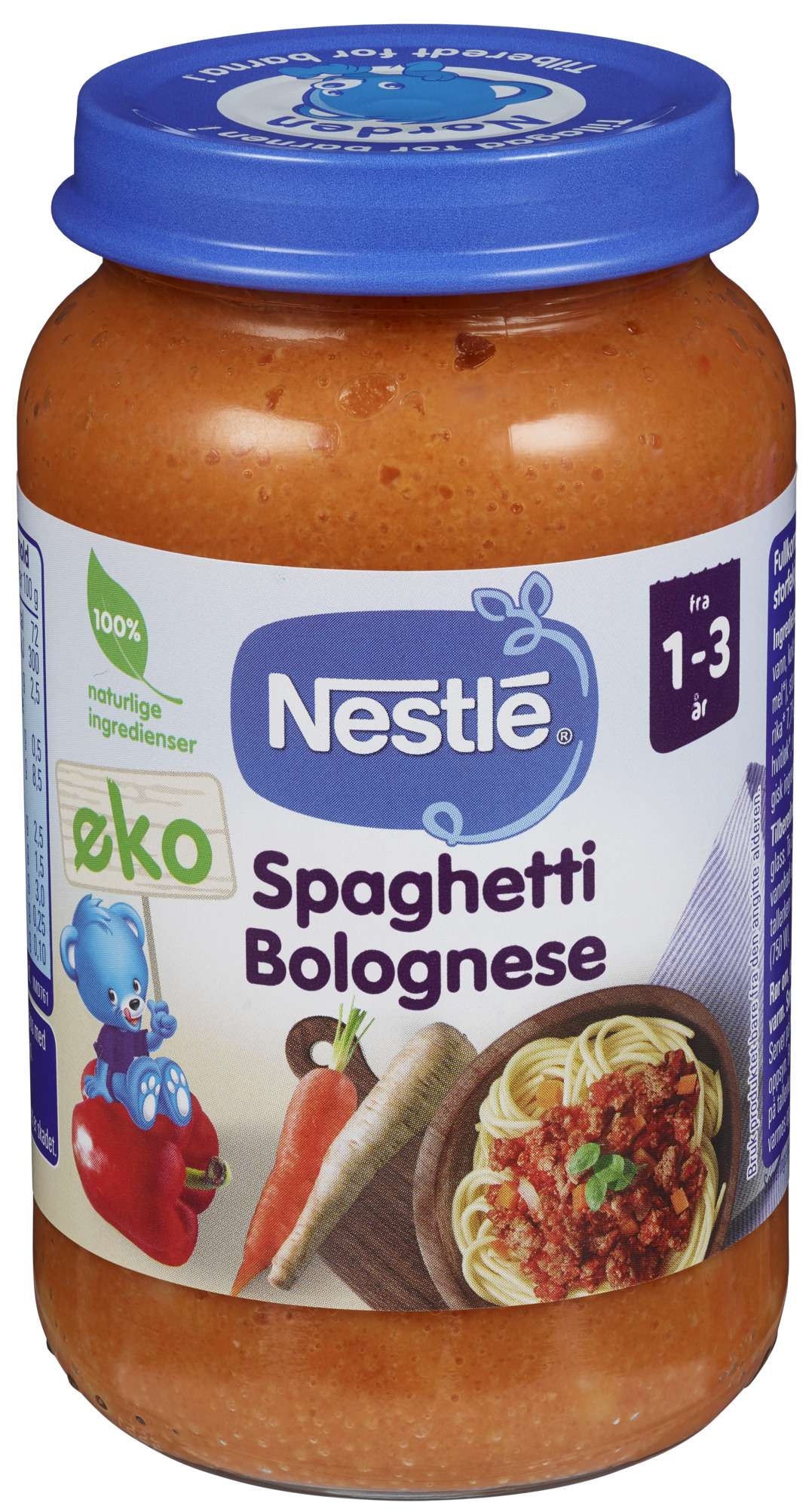 Naturnes spaghetti bolognese 1-3år 220g