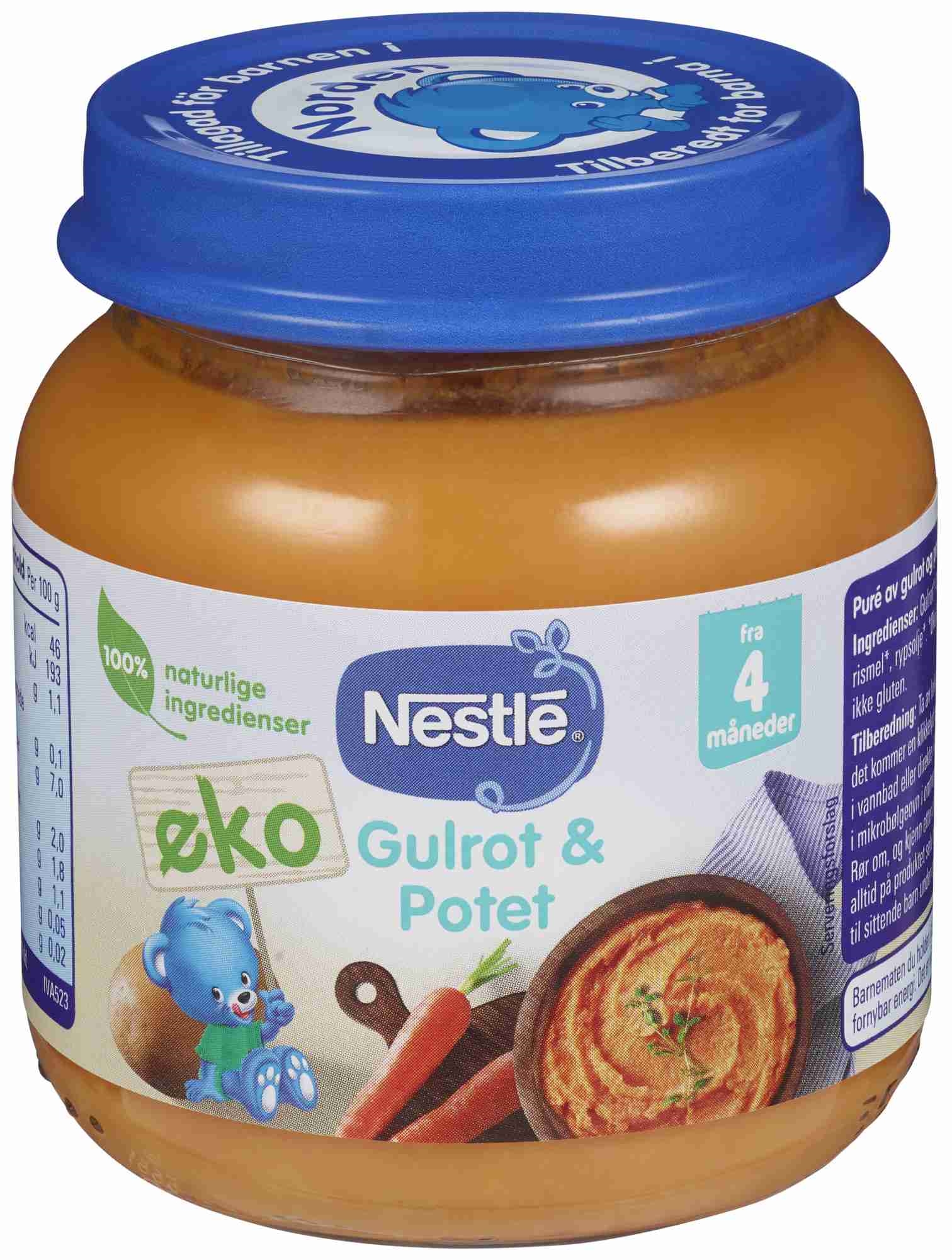 Naturnes carrot potato 4m 125g