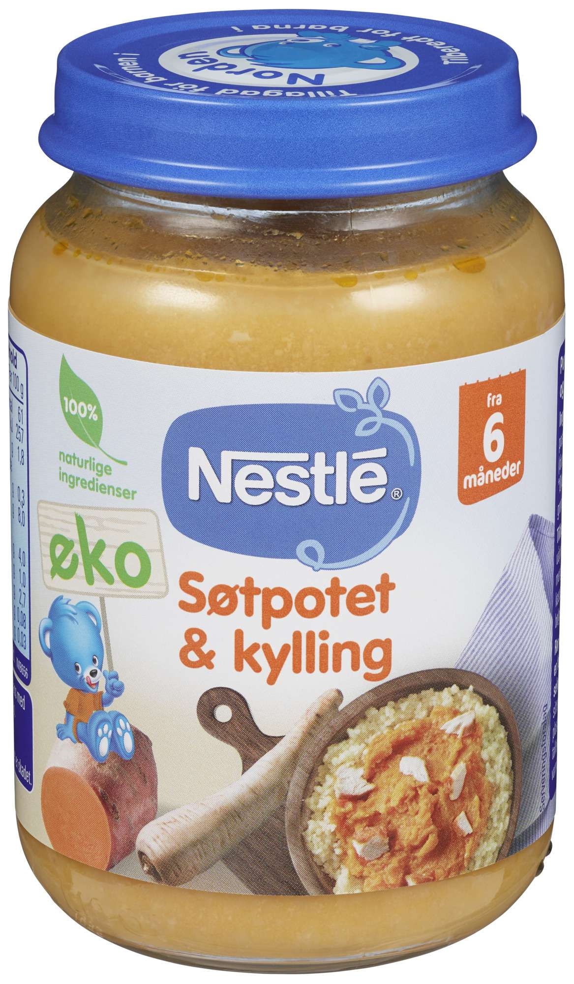 Naturnes søtpotet & kylling 6m 190g