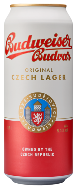 Budweiser budvar lager 4,5% 24x50cl