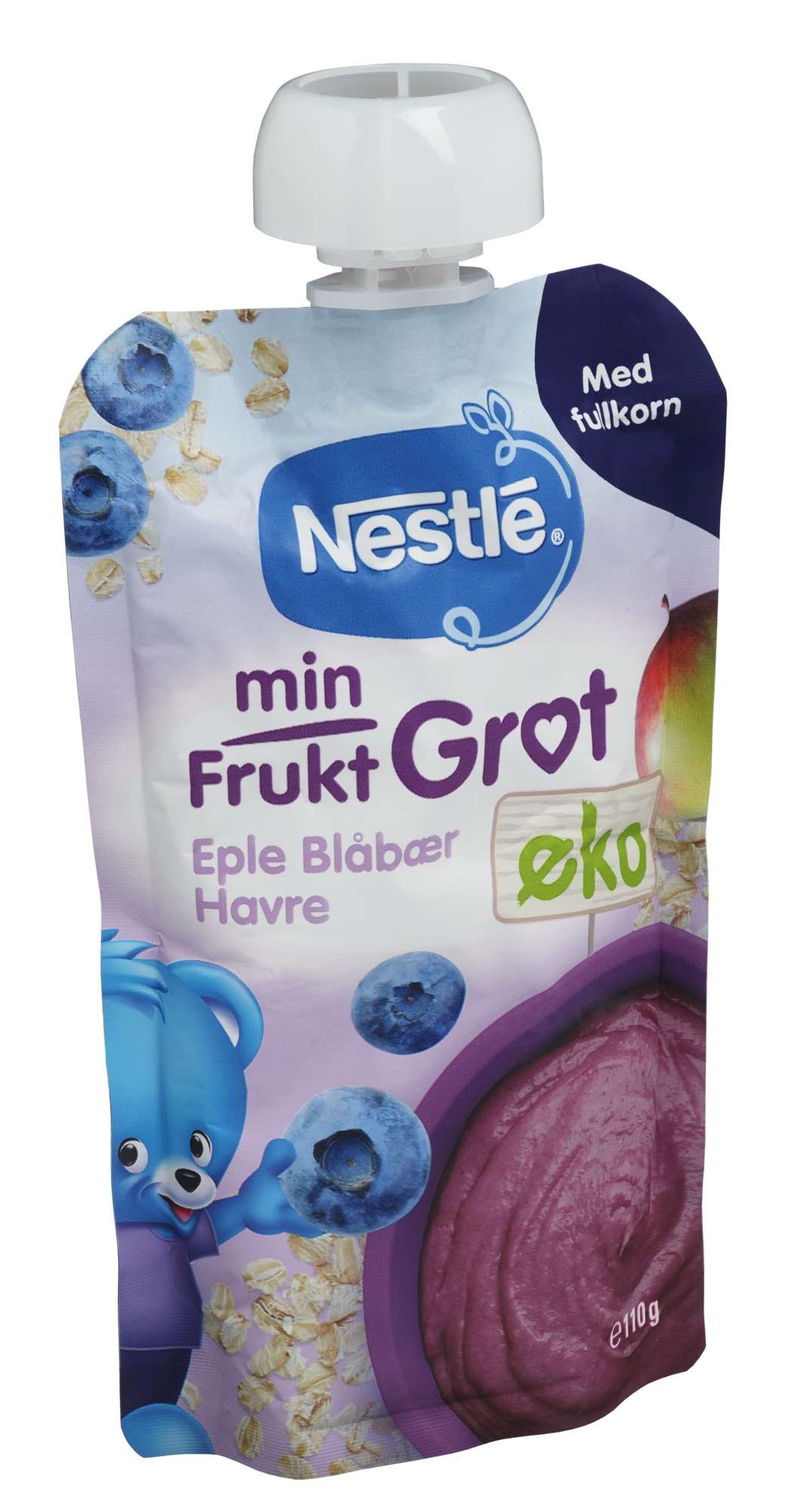 Fruktgrøt blåbær 110g