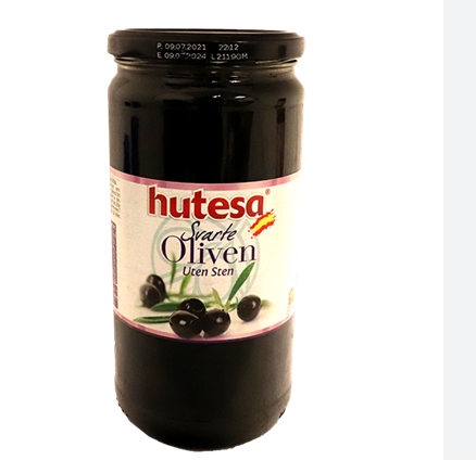 Olives black w/o stones   690g