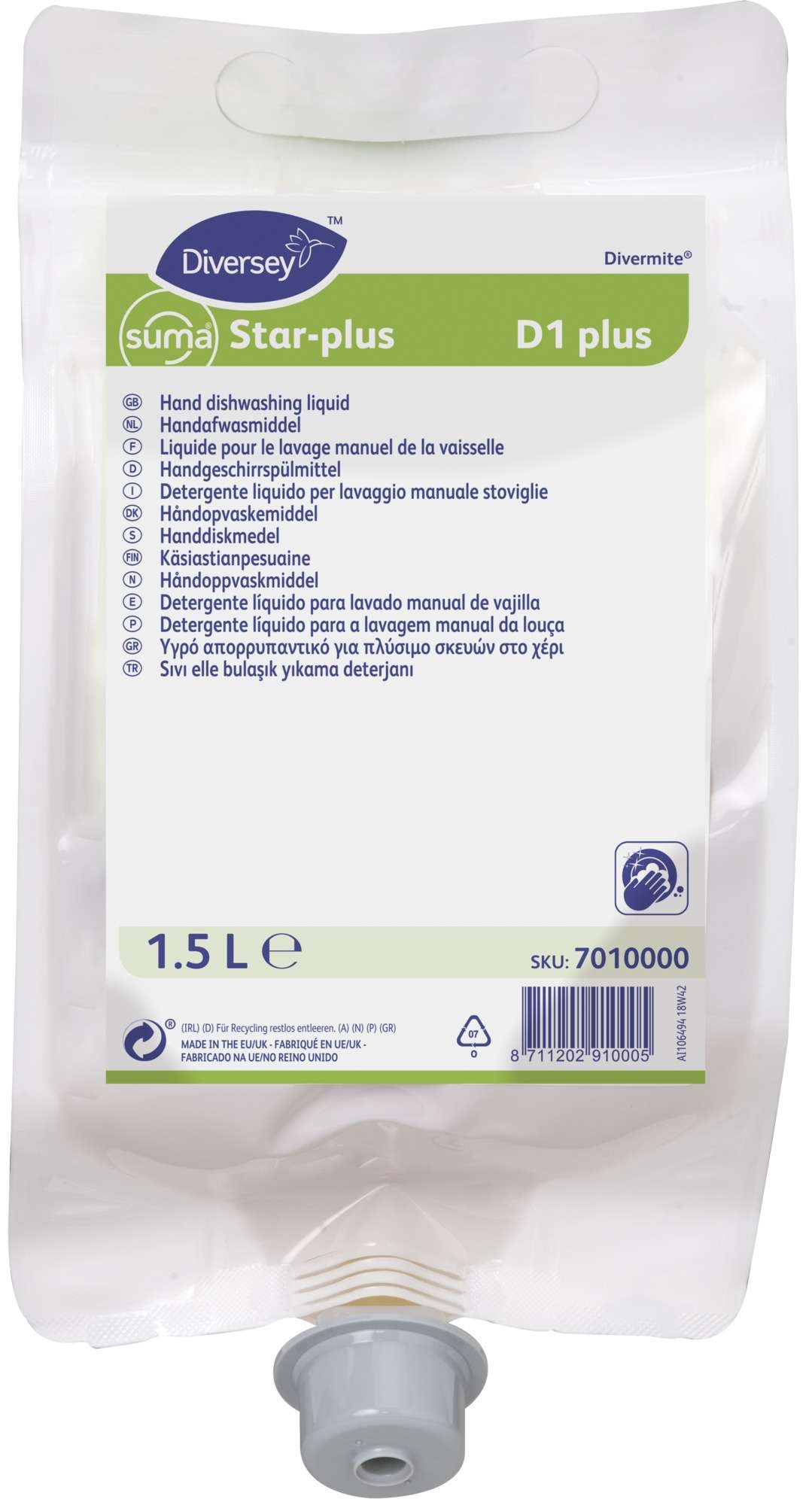 Suma star-plus d1 håndoppvask 1,5l