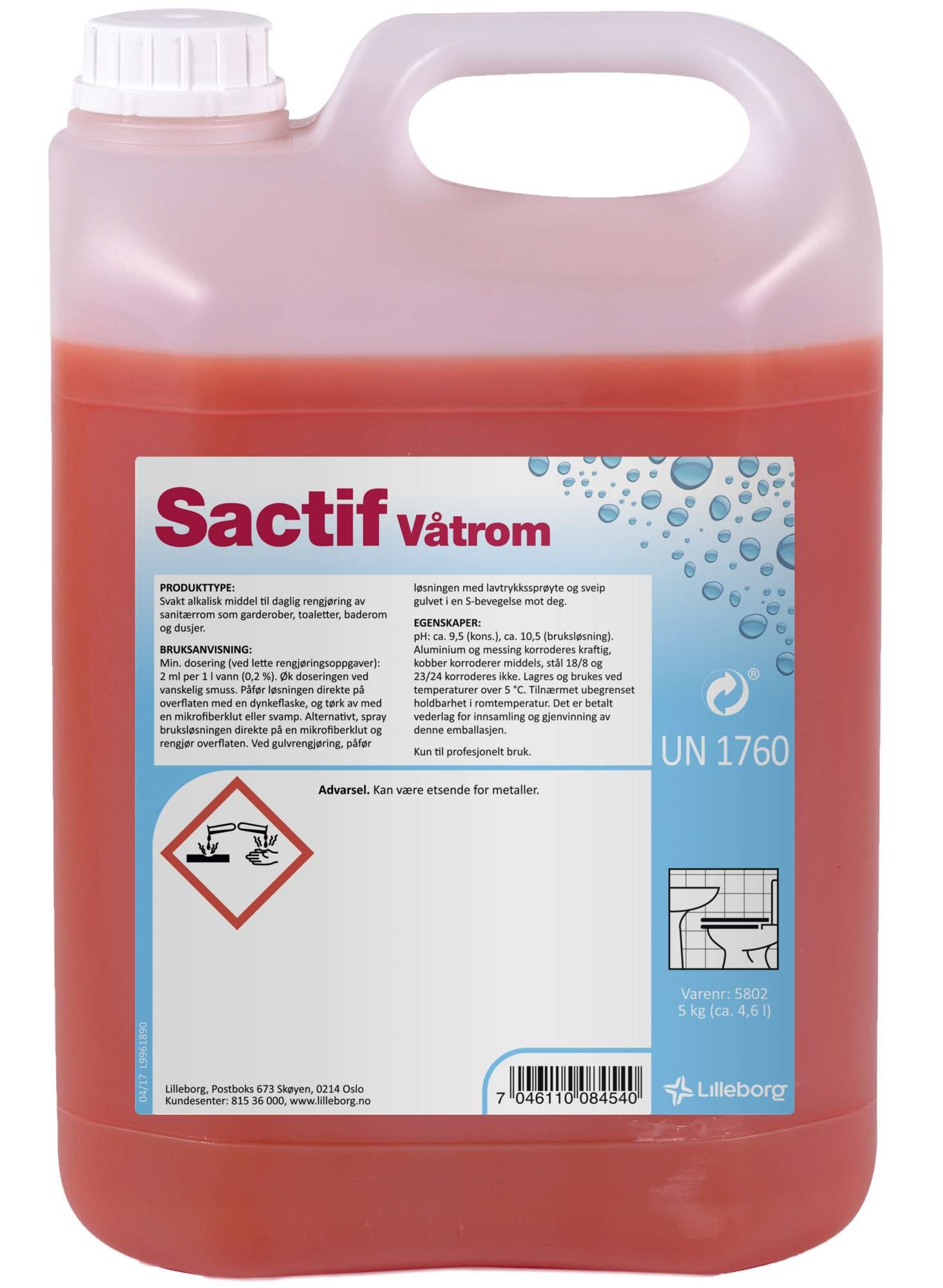 Sactif våtrom s8 5kg