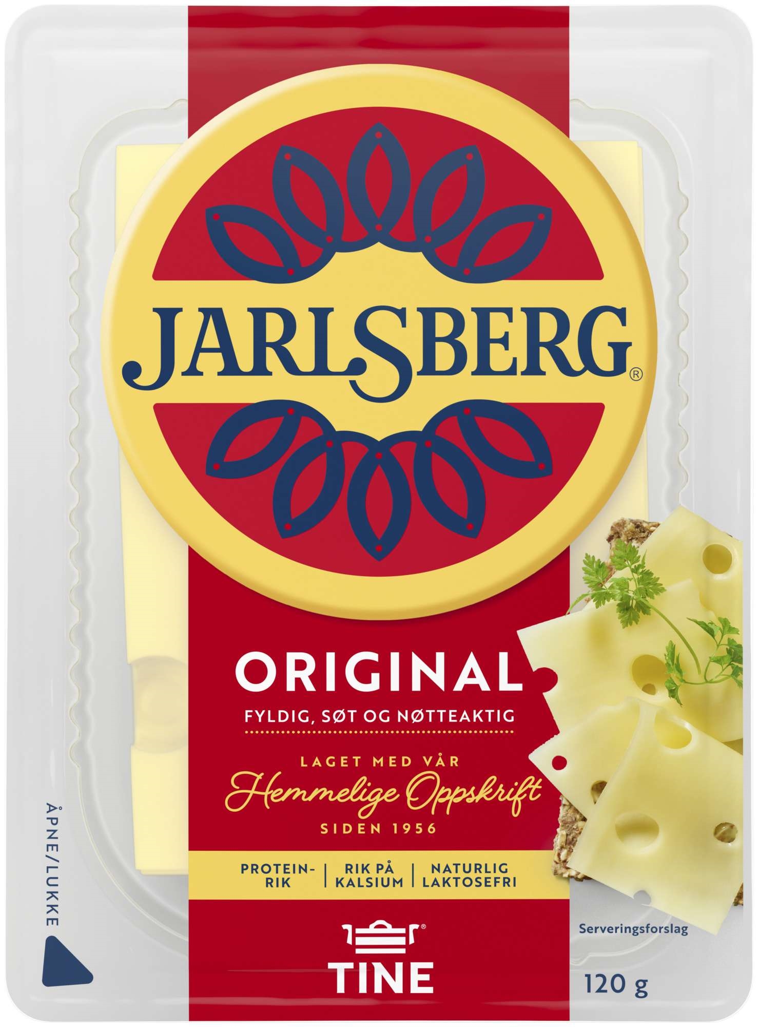 Jarlsberg 27% i skiver   120g