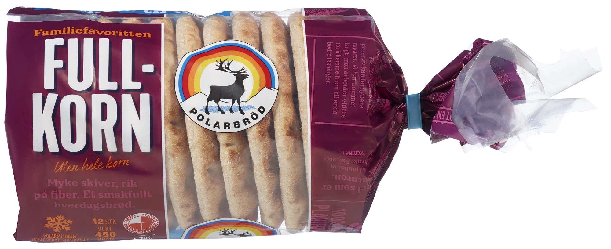 Polarbrød fullkorn 12pk  450g