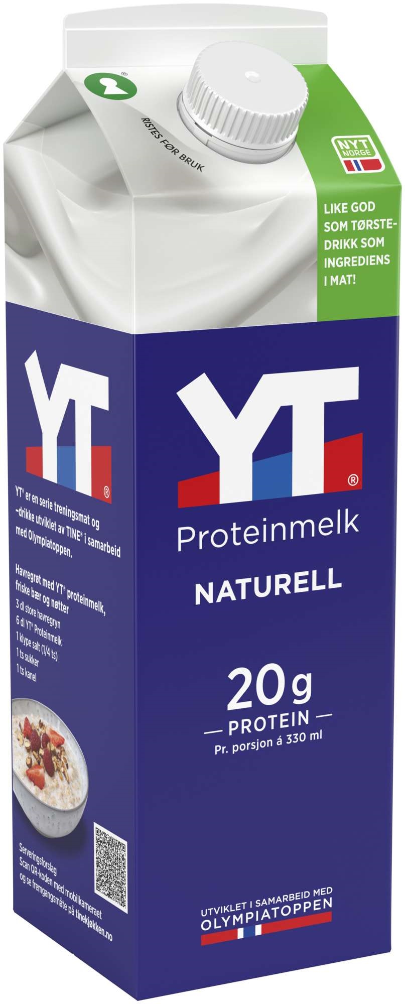 Yt proteinmelk fettfri   1l
