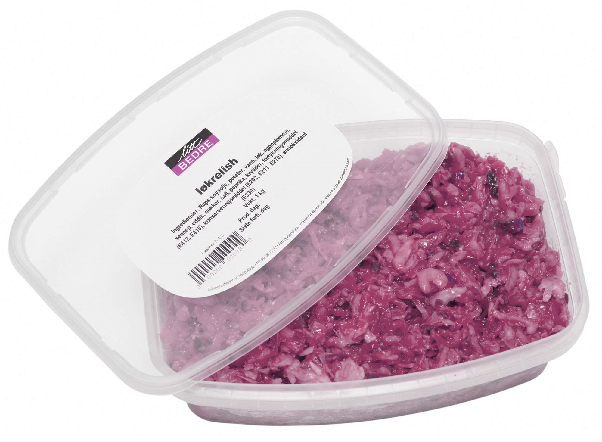 Syltet rødløk   1,4kg