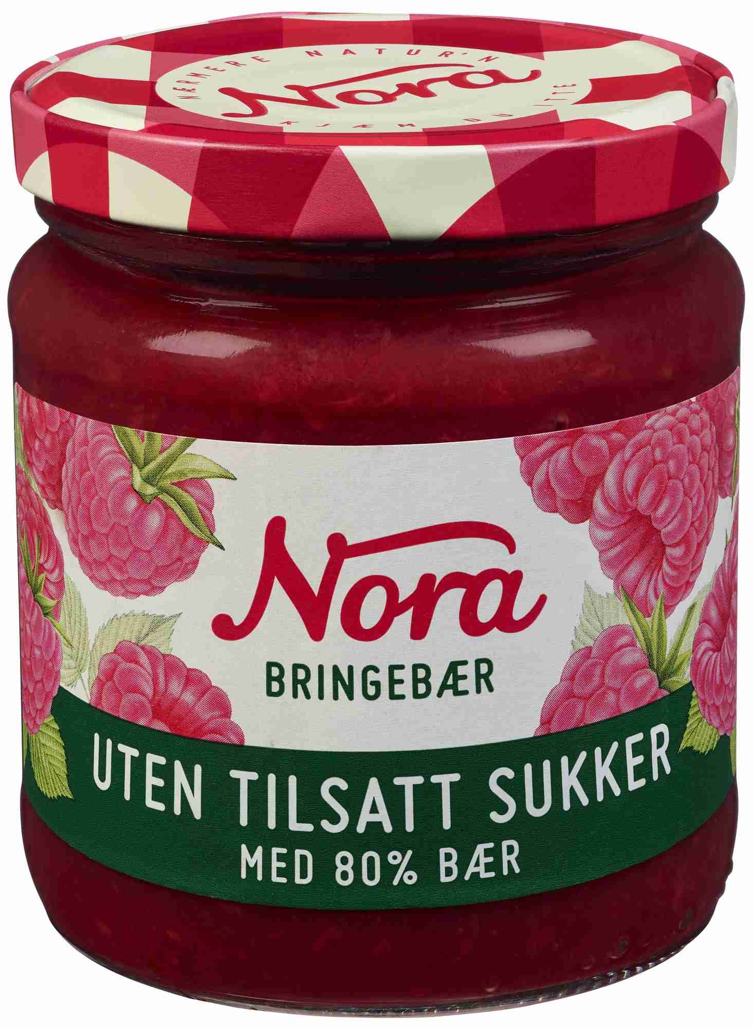 Bringebær syltetøy u/tilsatt sukker 275g