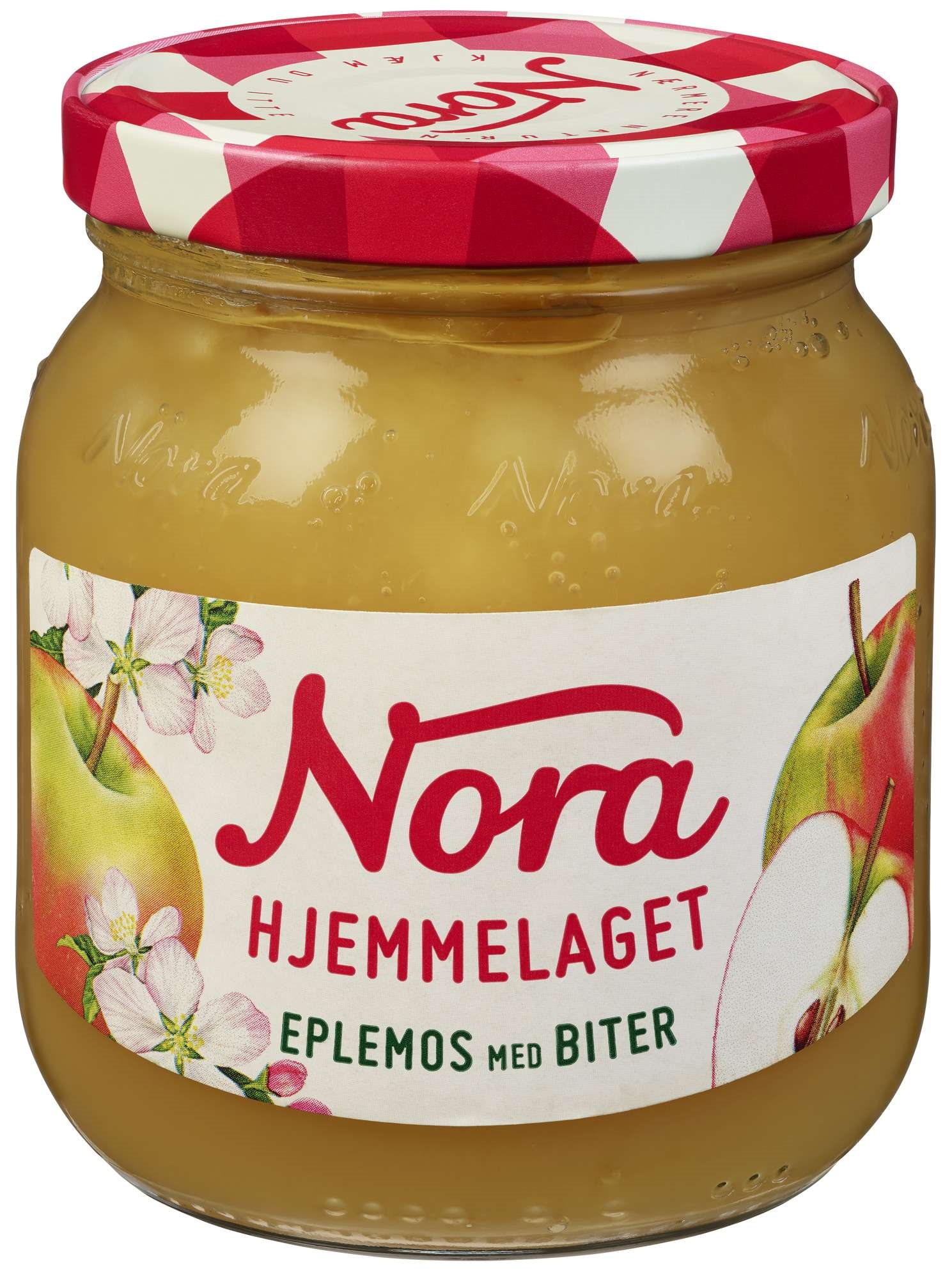Eplemos m/biter hjemmelaget 380g