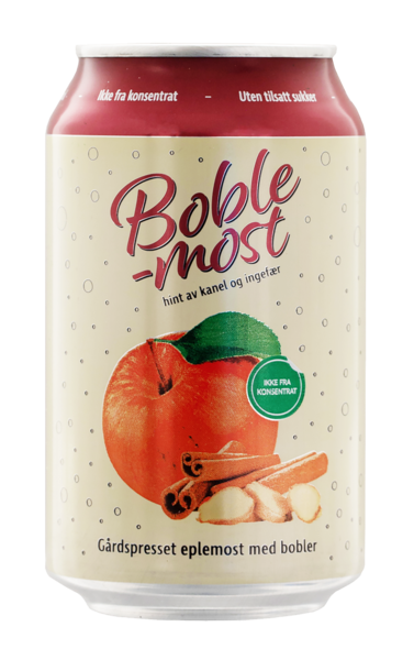 Boblemost kanel og ingefær 24x33cl