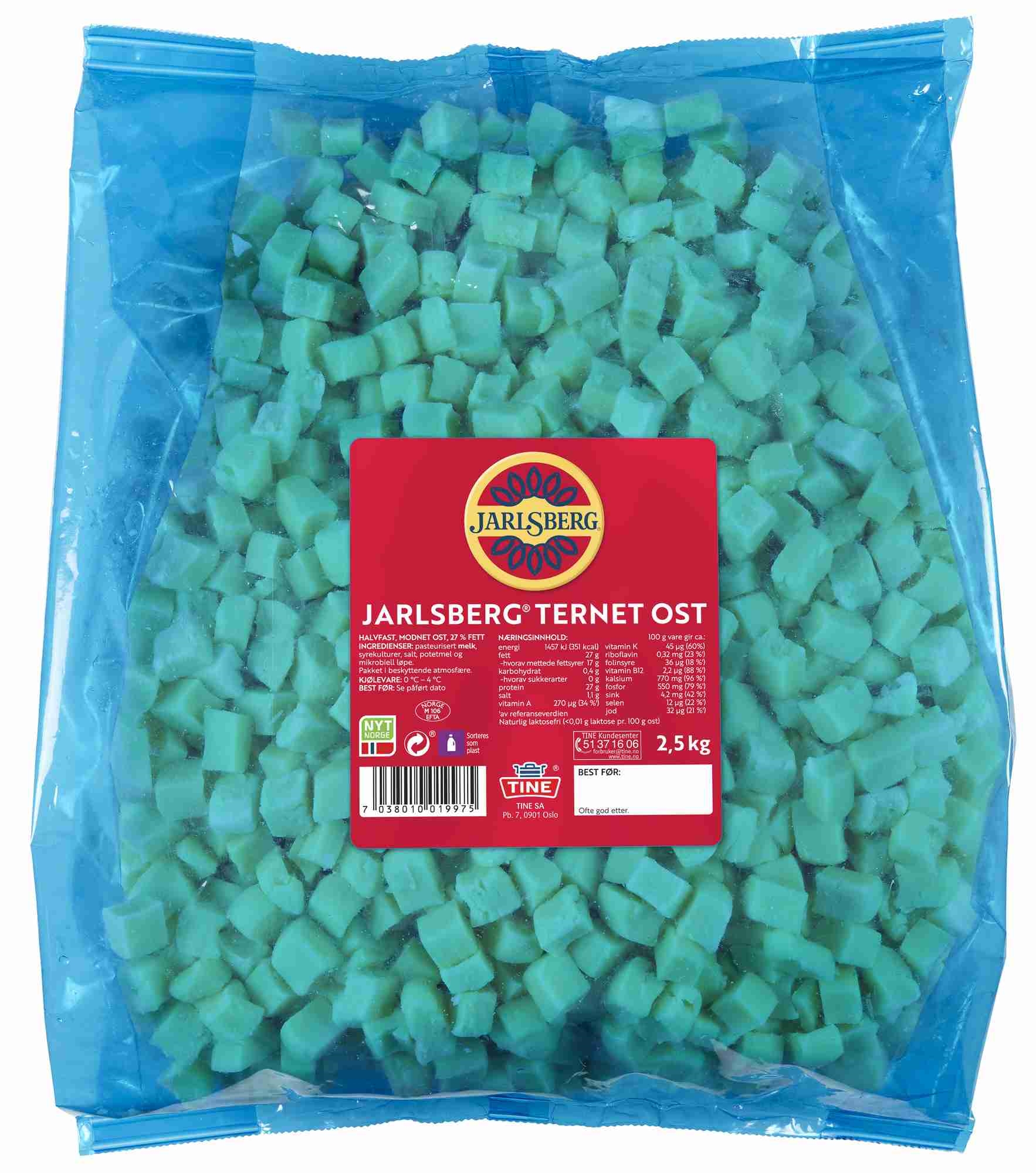 Salatost ternet jarlsberg 2,5kg