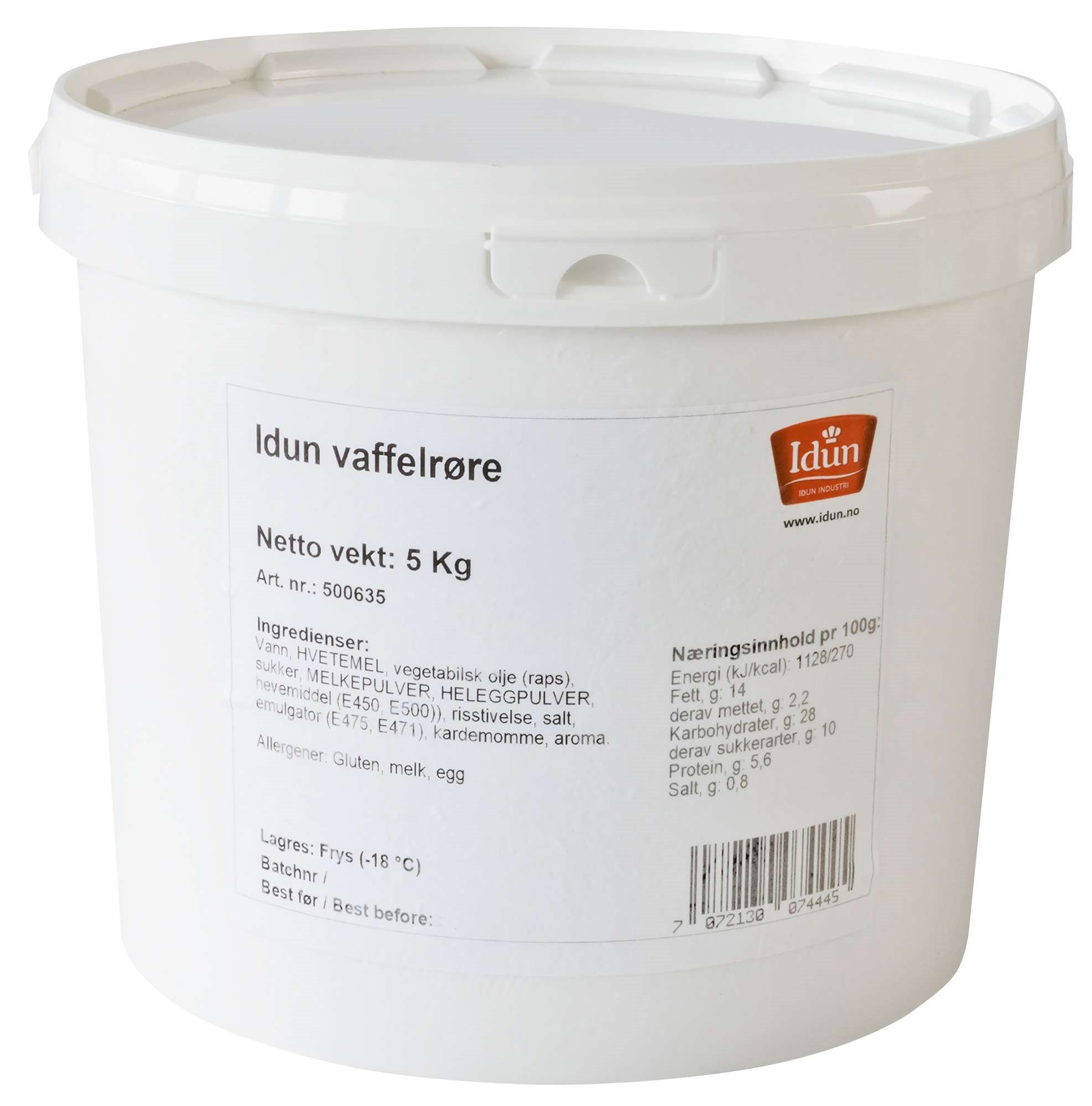 Idun waffle batter  5kg