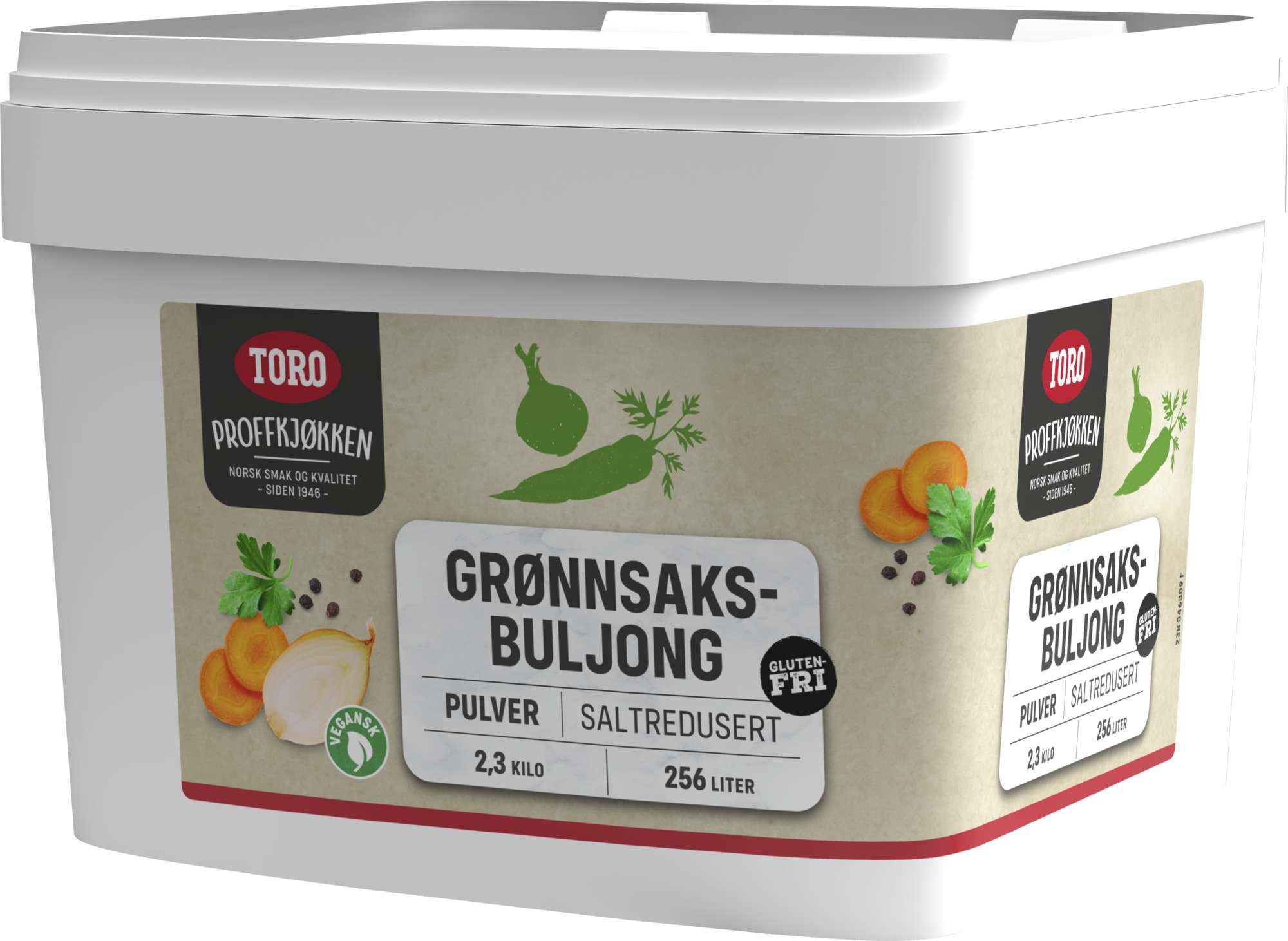 Grønnsaksbuljong saltredusert  2,3kg