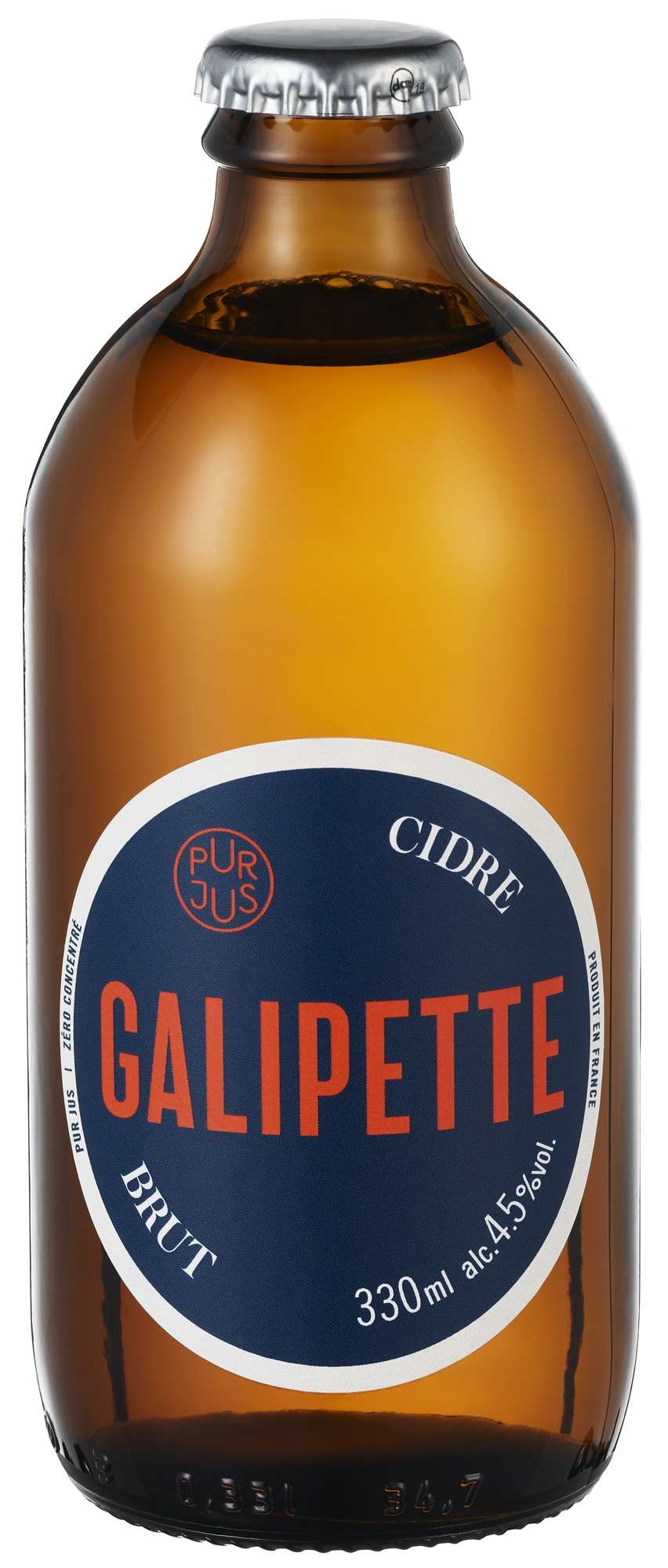 Galipette cidre brut   4,5%   24x33cl