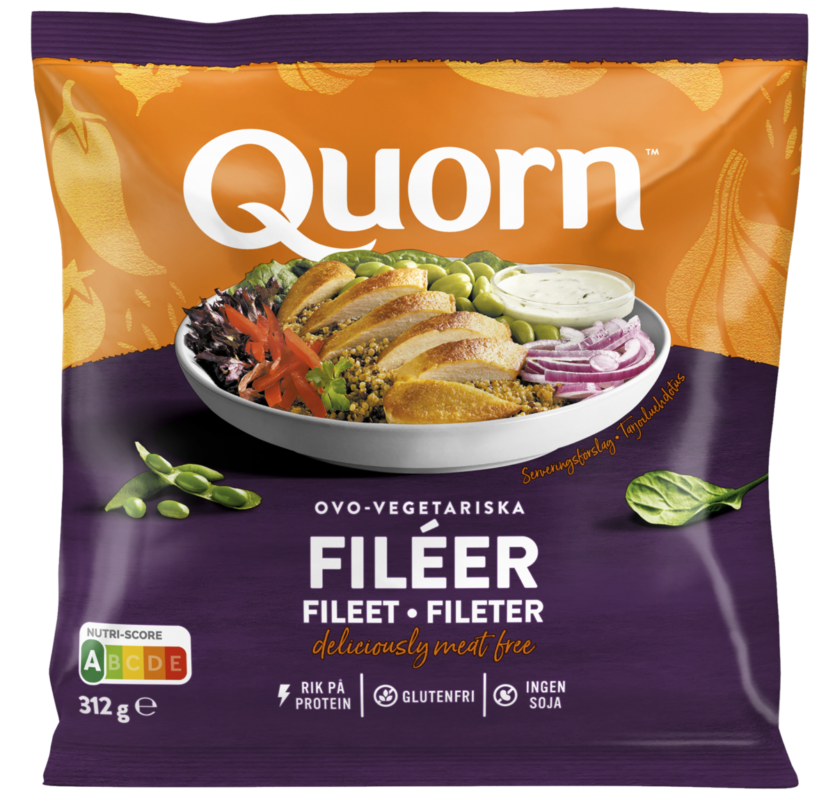 Quorn vegetabilske fileter  312g