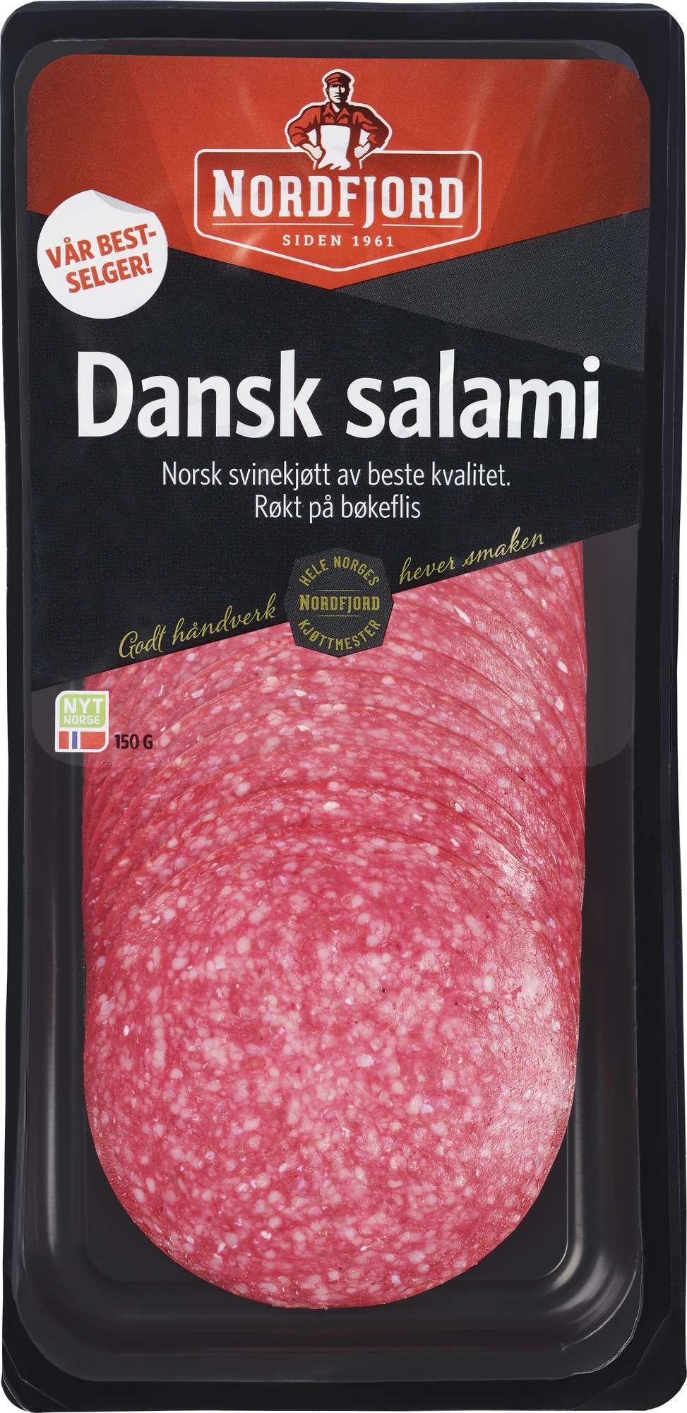Dansk salami oppskåret   150g