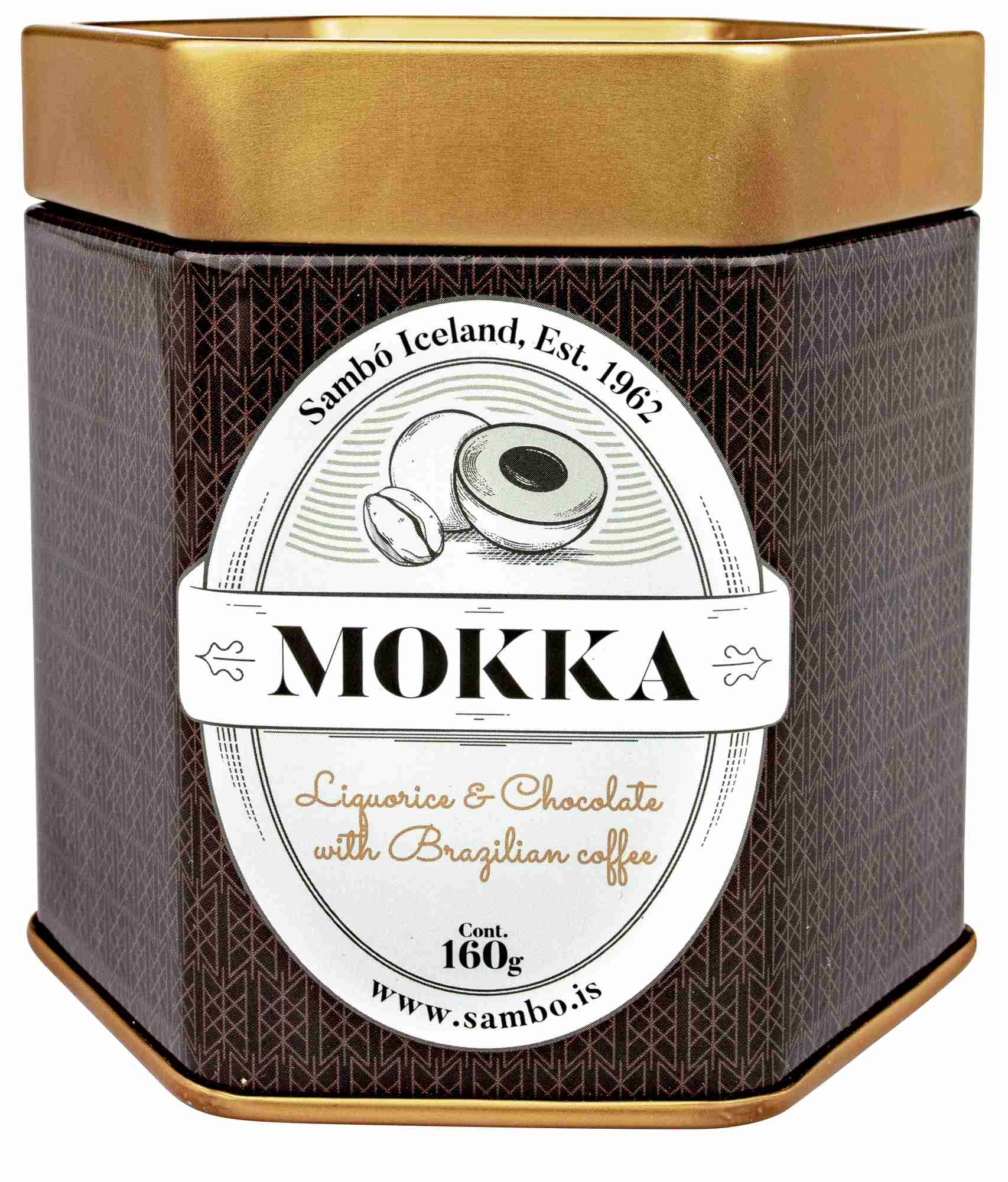 Mokka milk chocolate w/coffee powder & liquorice 160g