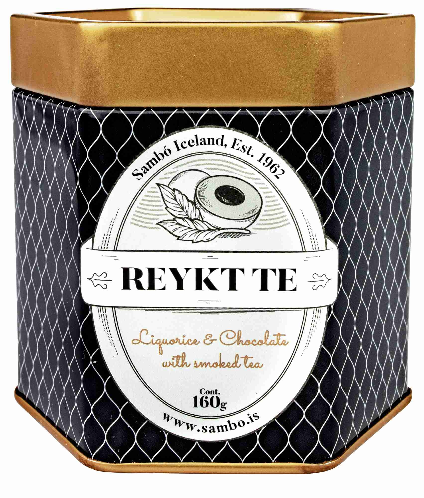 Reykt tea white chocolate w/smoked tea and liquoric 160g