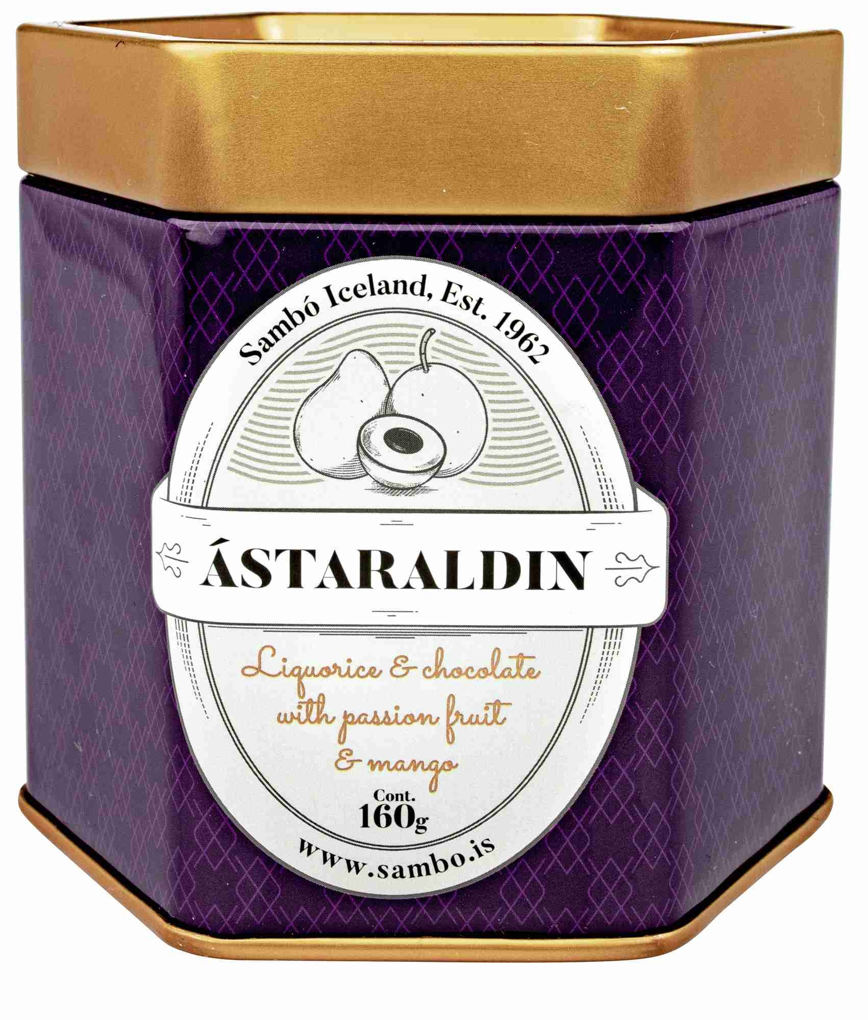 Astaraldin white chocolate w/passion fruit & mango 160g