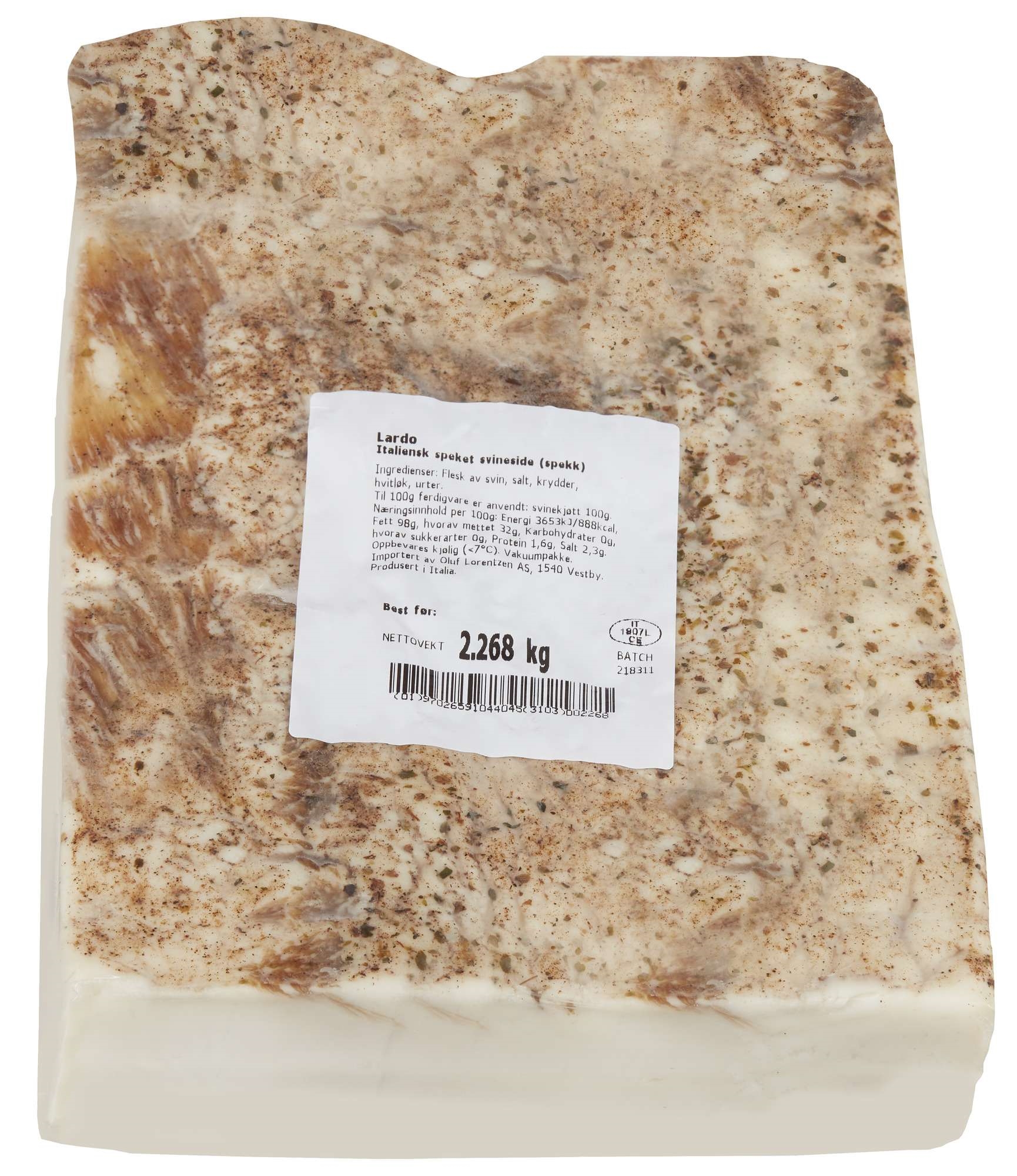 Lardo   4xca1,3kg