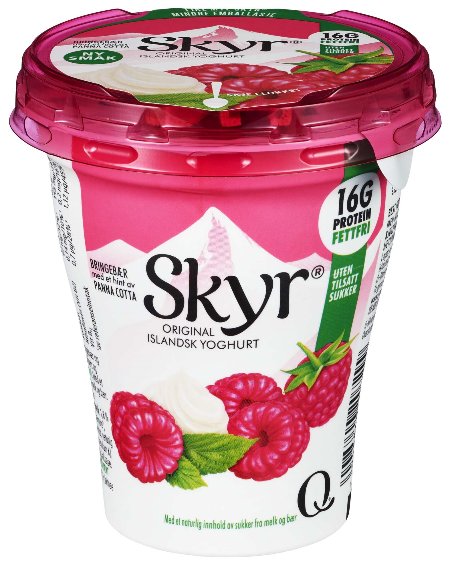 Skyr raspberry panna cotta beg  160g