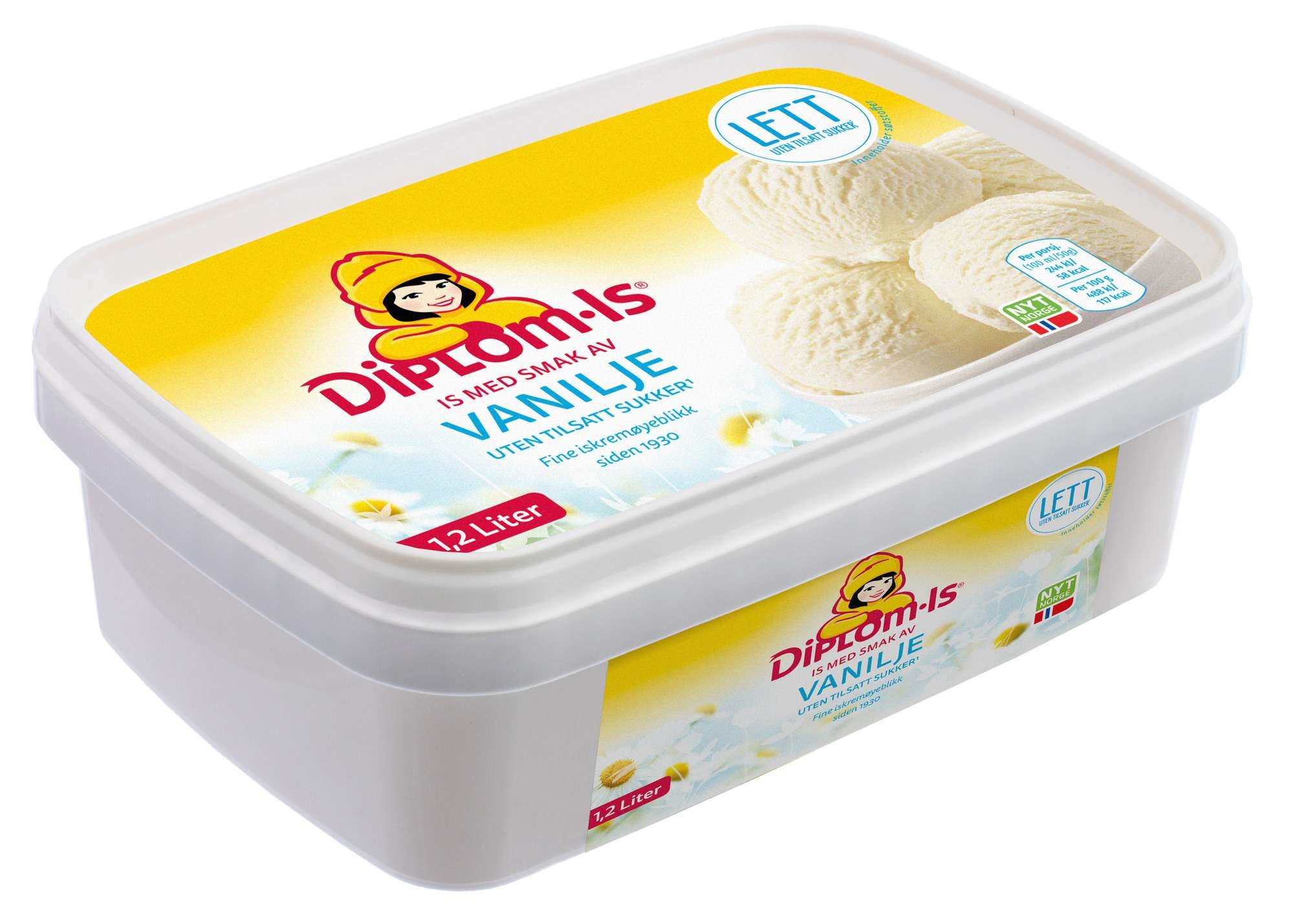 Light vanilla ice cream 1,2l
