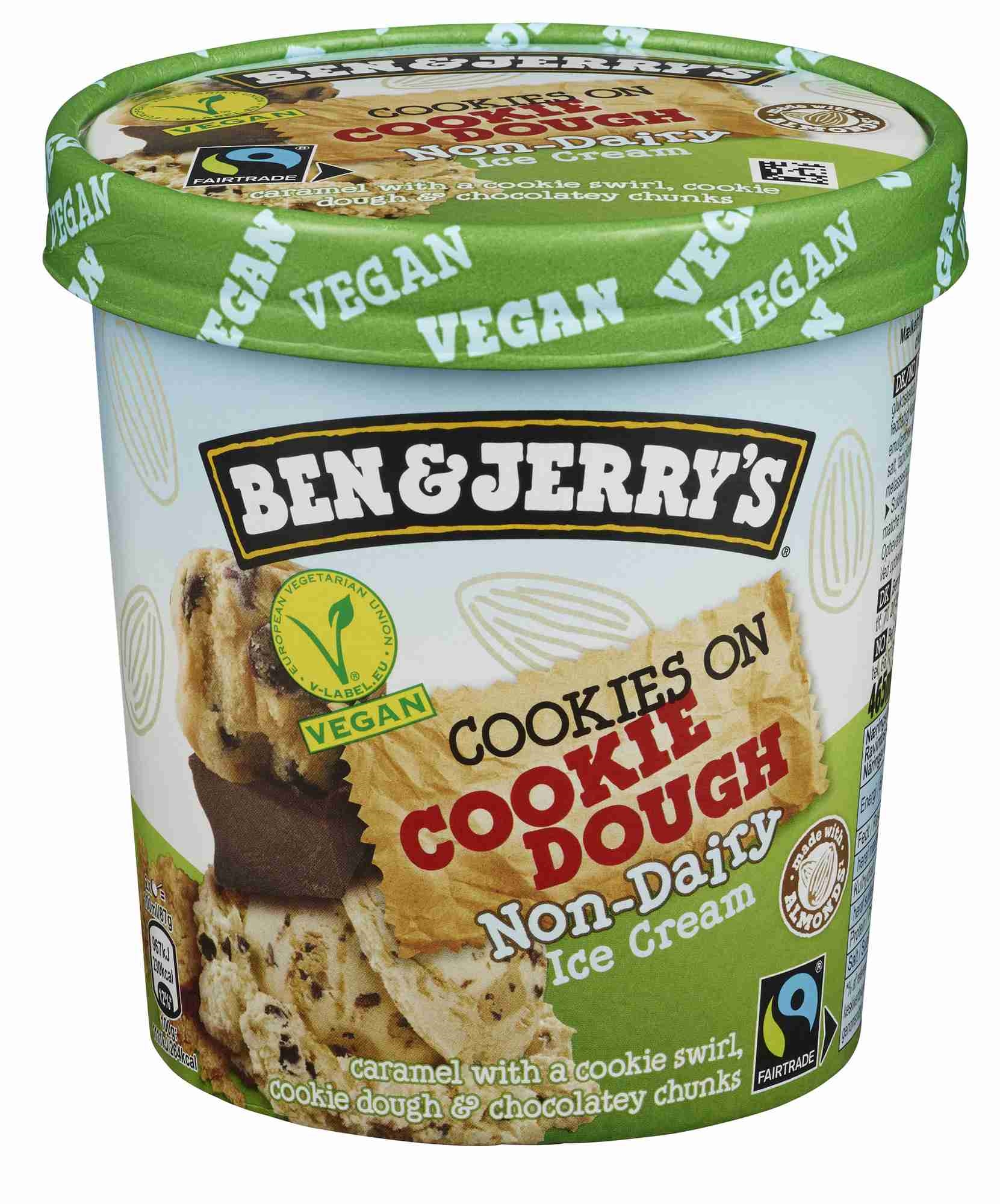 Ben & jerry's non-dairy cookies on cookie dough iskrem 465ml