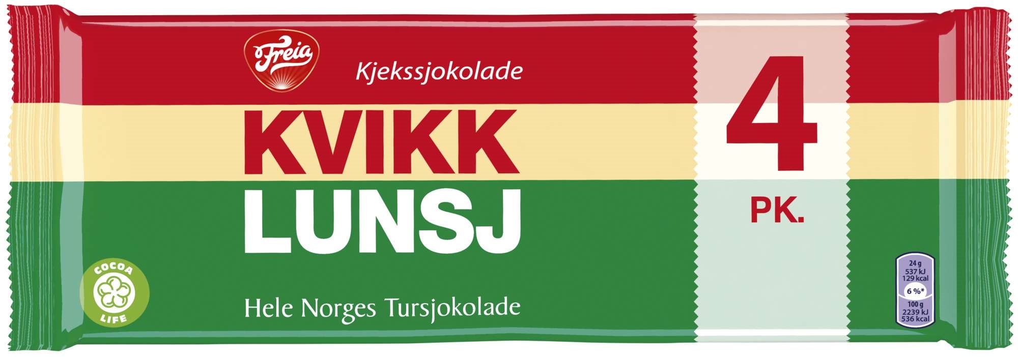 Kvikk lunsj 4pk 188g