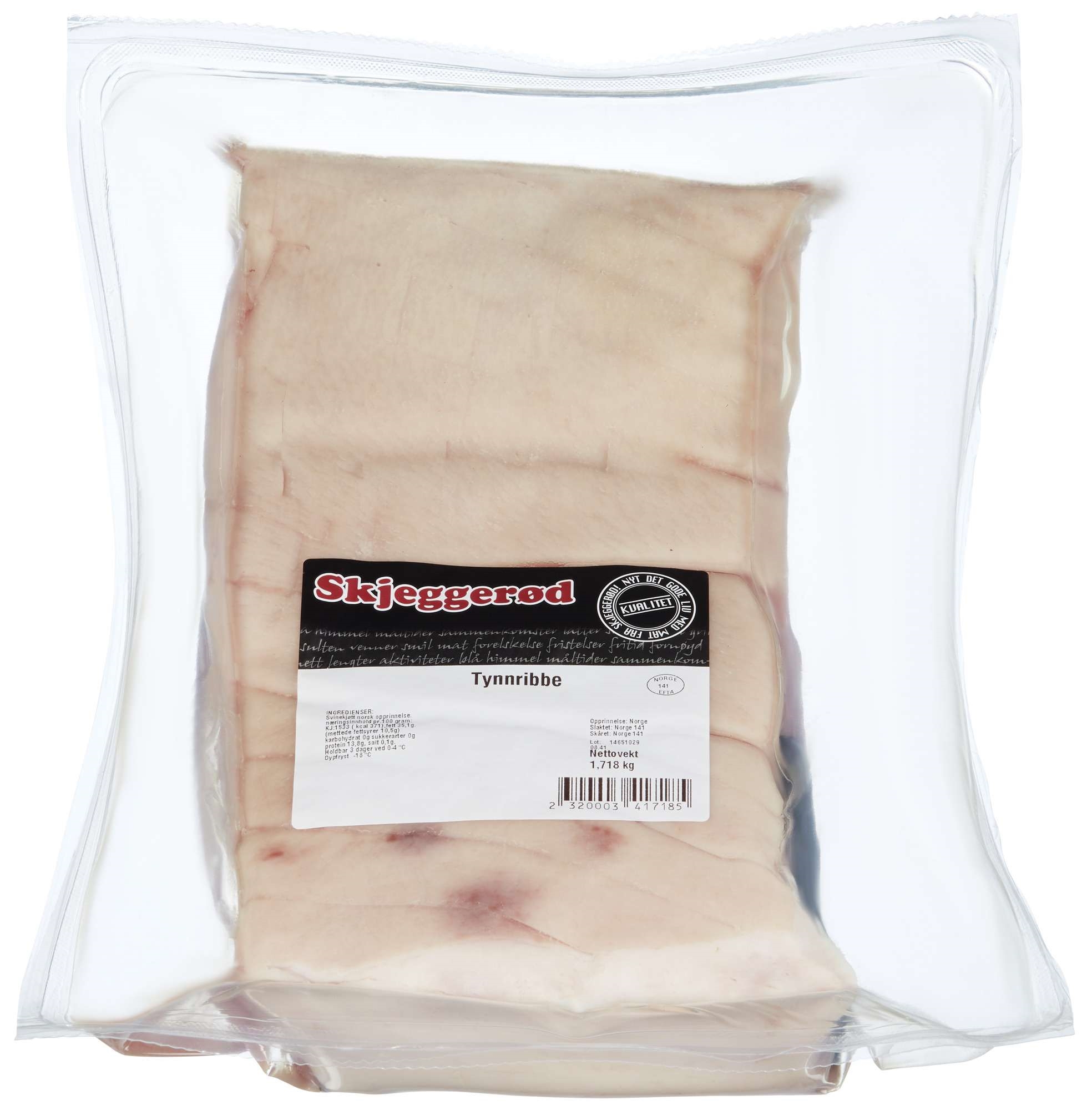 Spare ribs frozen  4xappr1,7kg  kg