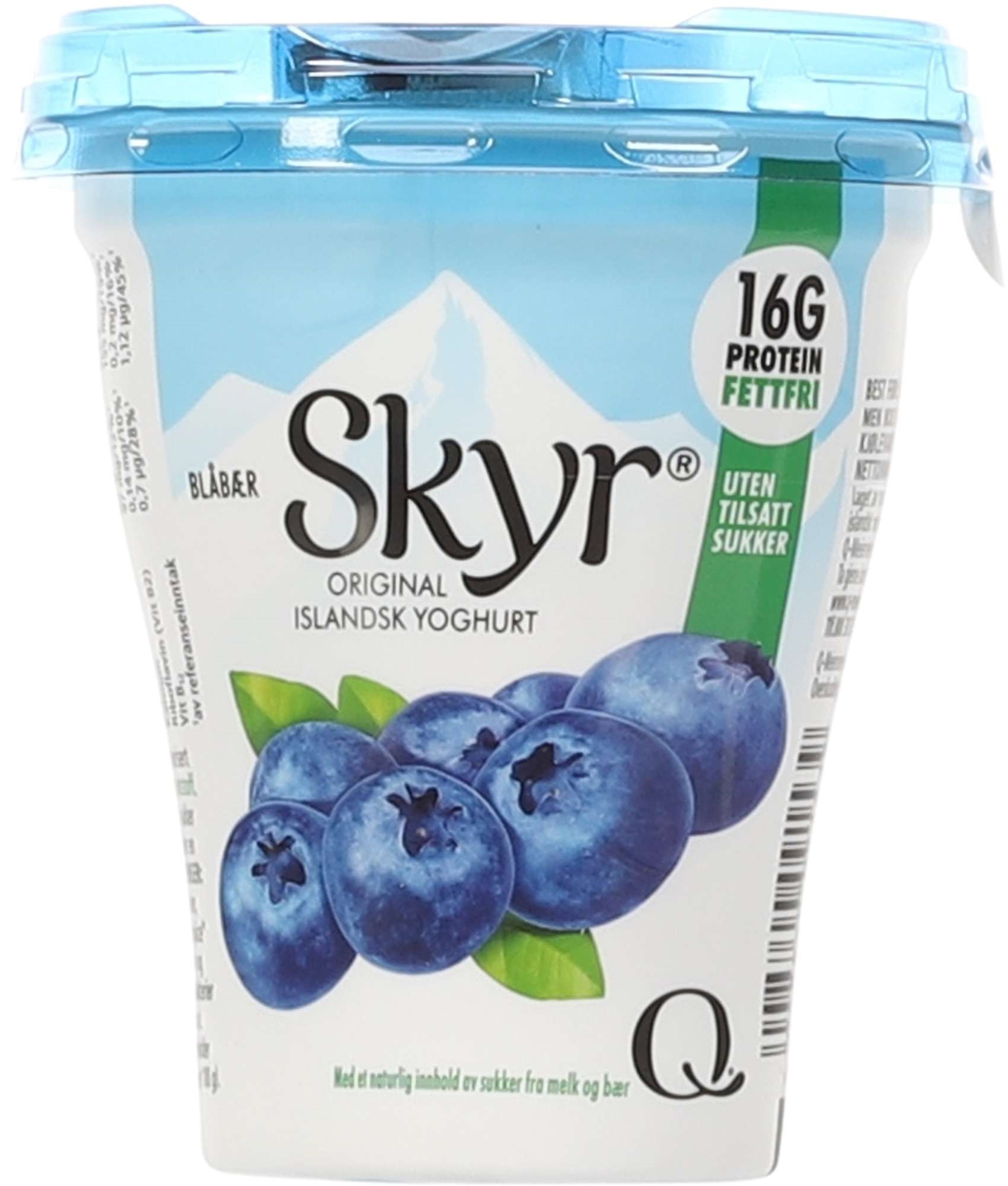 Skyr blåbær/vanilje beg 160g