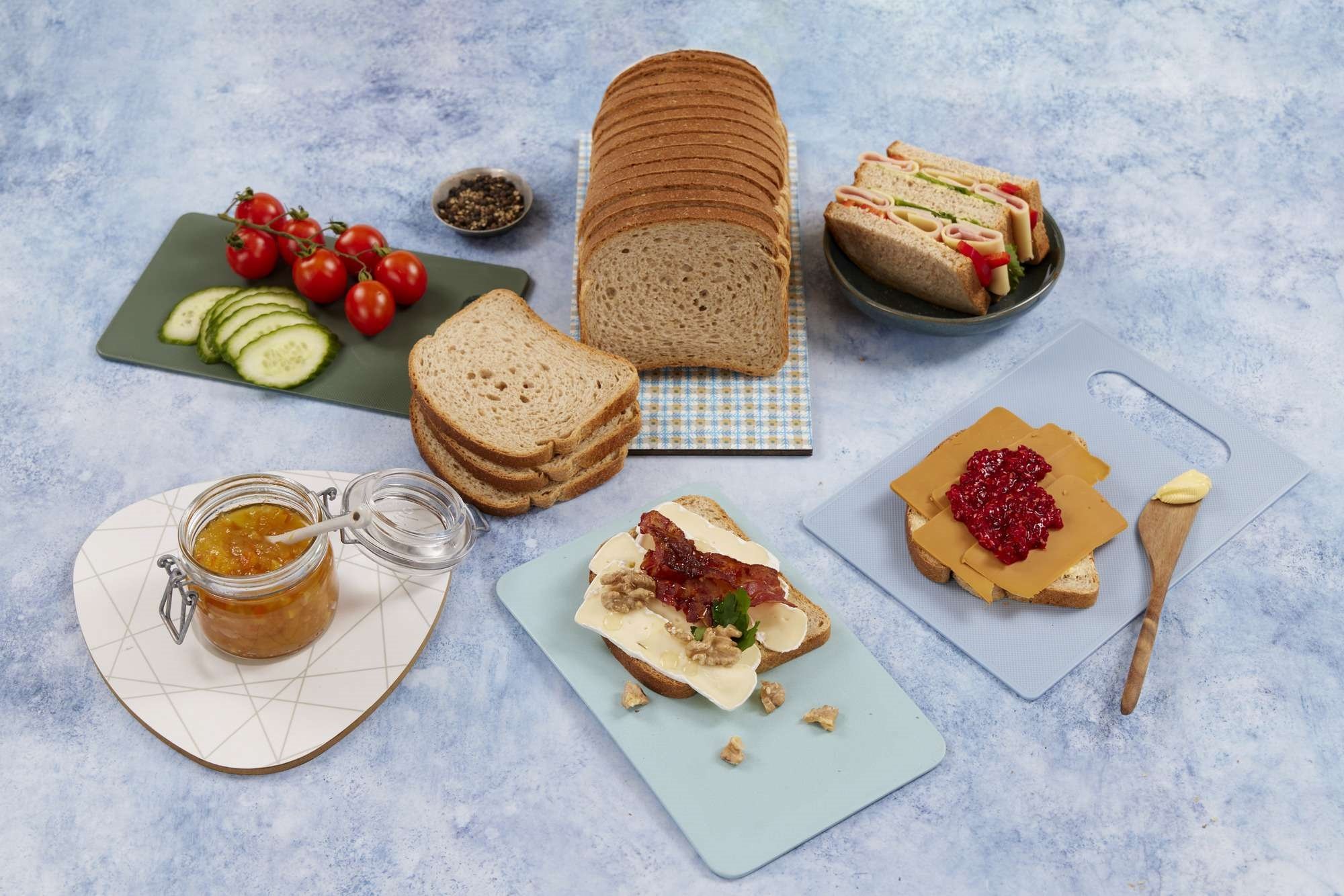 Matpakkebrød grovt formstekt skåret   9x750g
