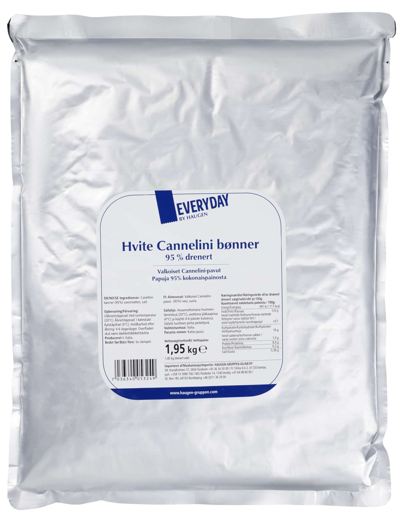 Cannellini hvite bønner   1,95kg