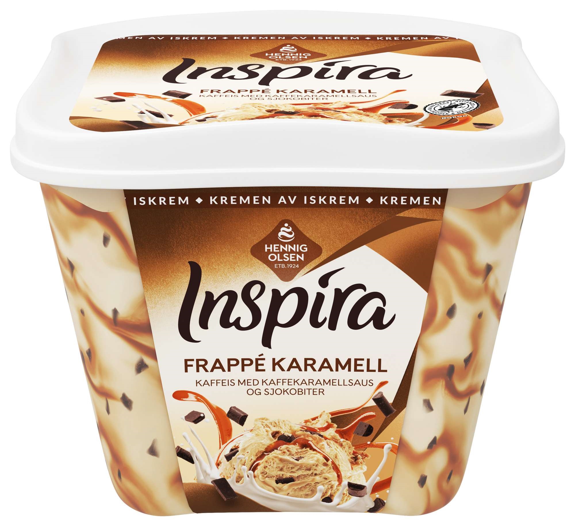 Inspira frappè caramel ice cream  900ml