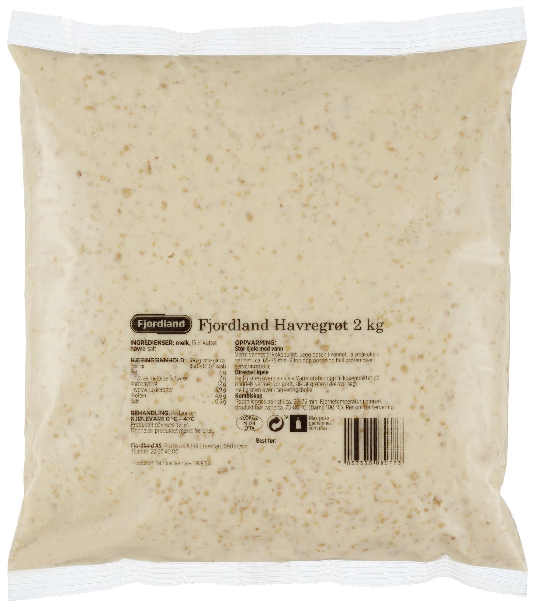 Fjordland havregrøt  2kg