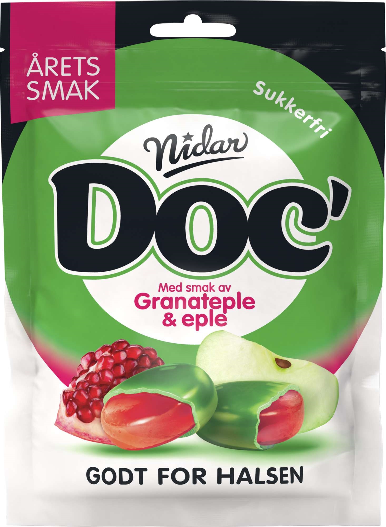 Doc årets smak granateple & eple sukkerfri   50g