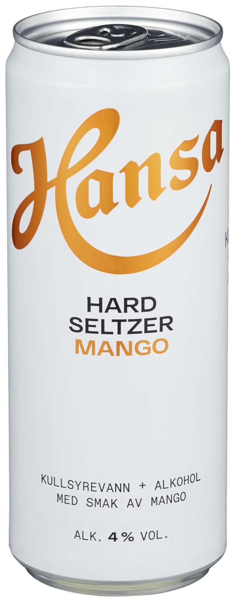 Hansa hard seltzer mango bx 4% 20x33cl