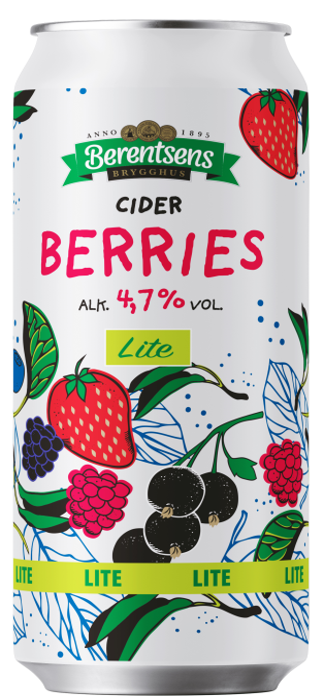 Berries cider lite bx 4.7%  24x0.5l