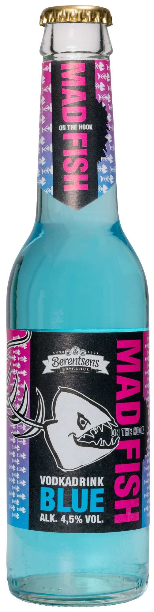 Mad fish blue flaskedrink 4,5% 24x 275ml