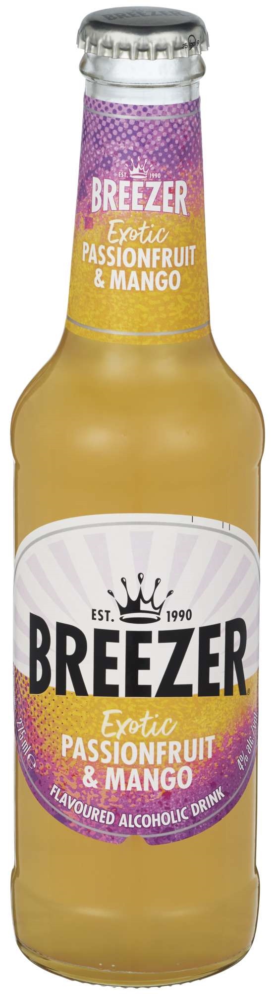 Breezer passion/mango fl   4%   24x27,5cl