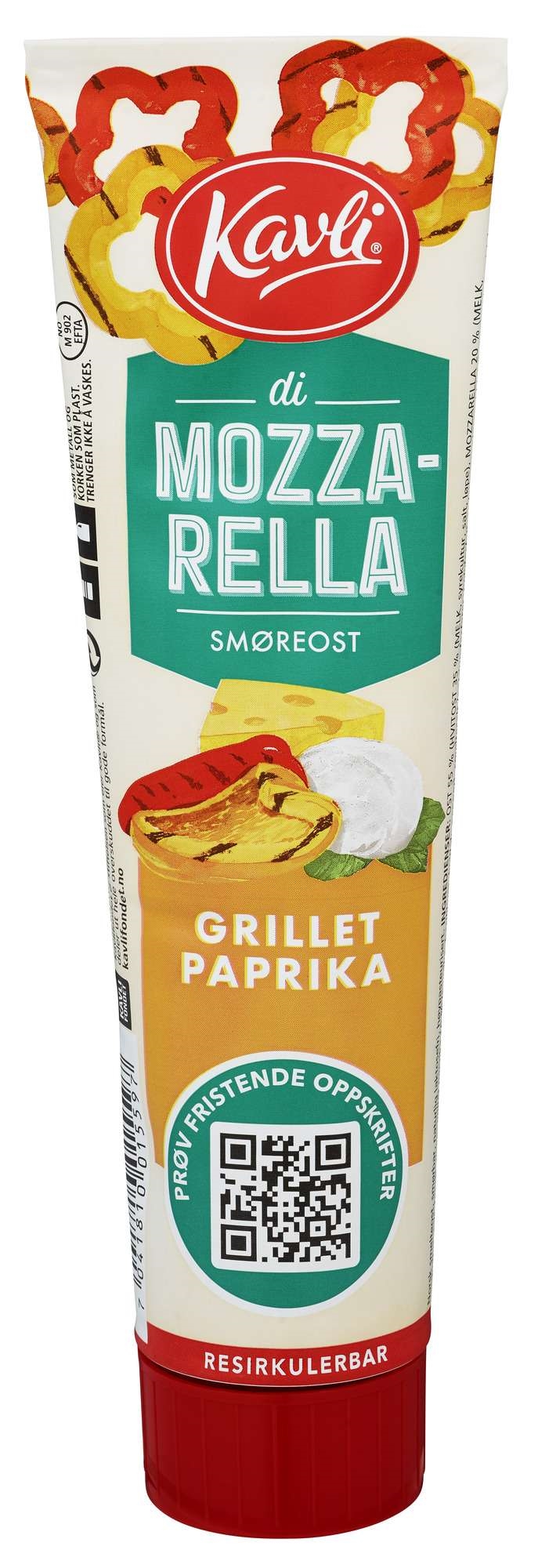 Di mozzarella grillet paprika ost 175g