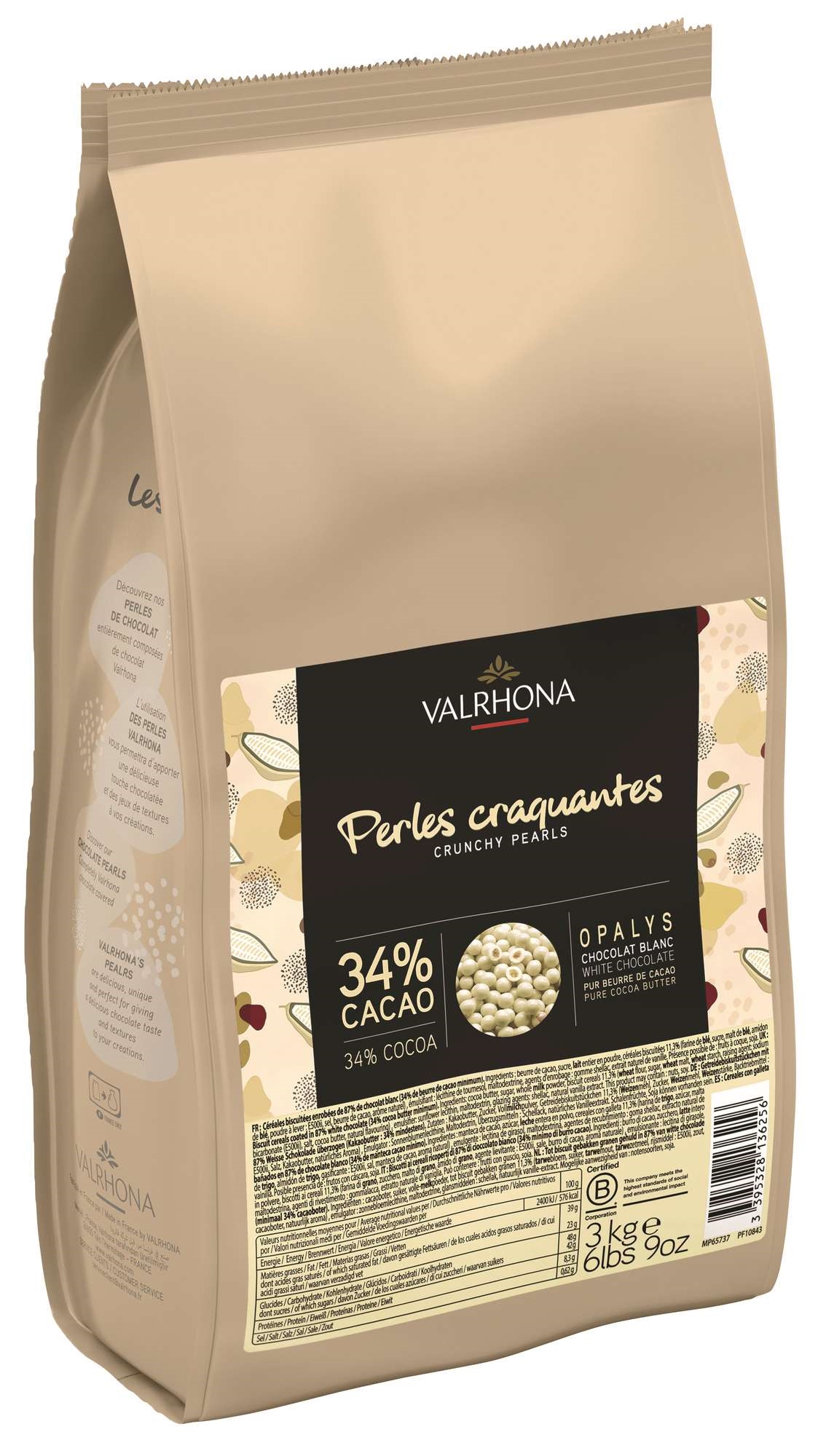 White chocolate pearl crunchy   3kg