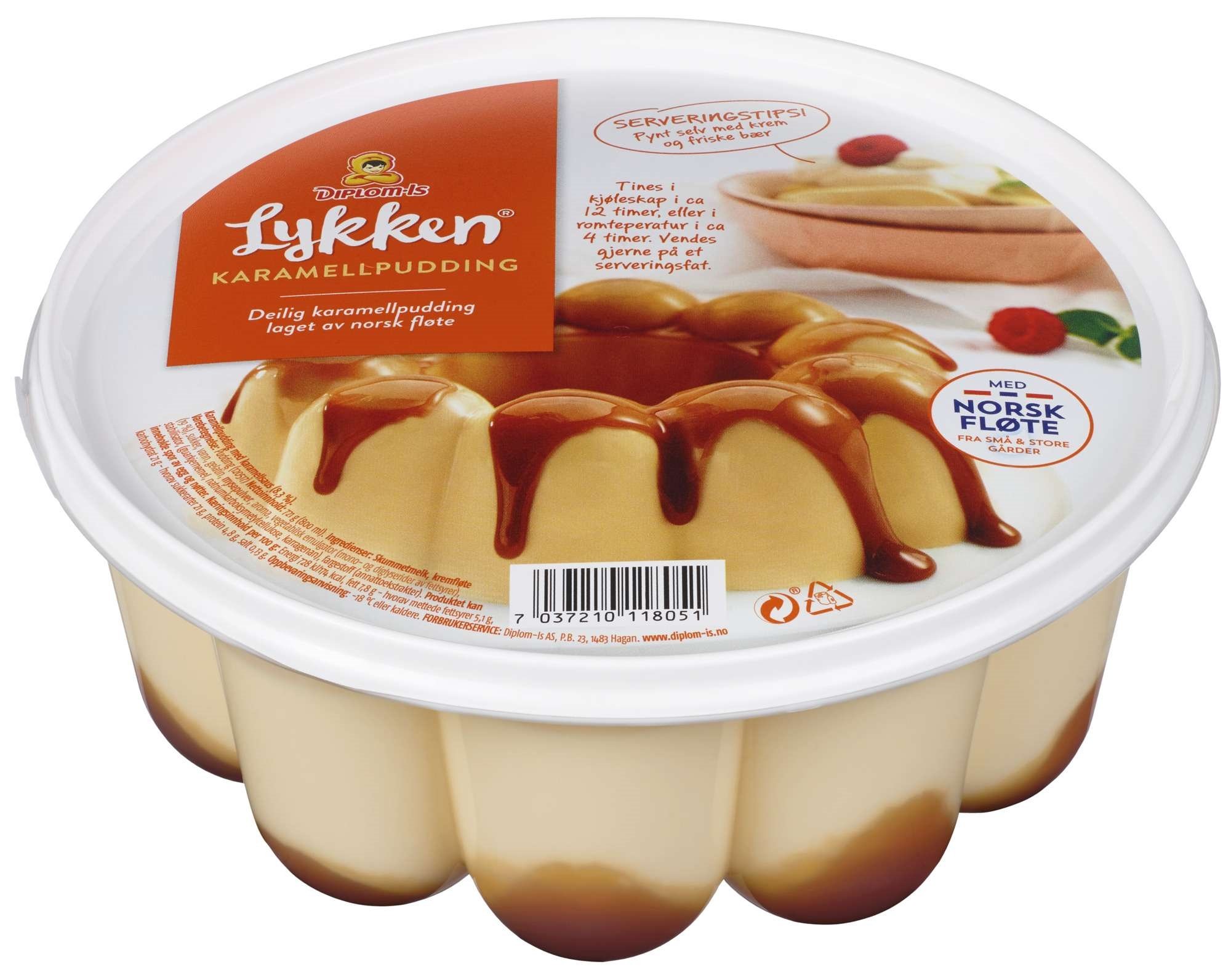 Lykken creme caramel   0,8l