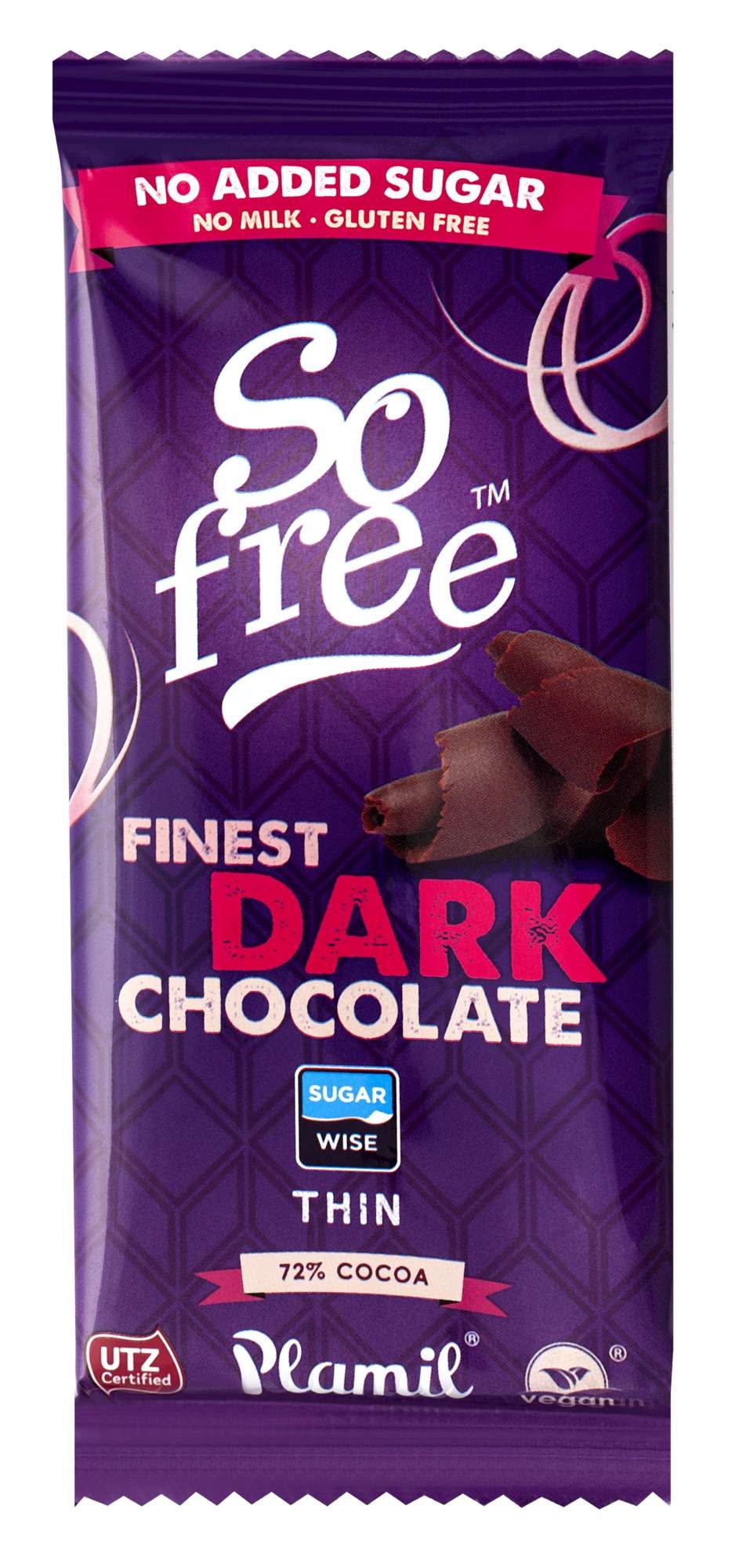 Sjokolade 72% melkefri u/sukker   80g