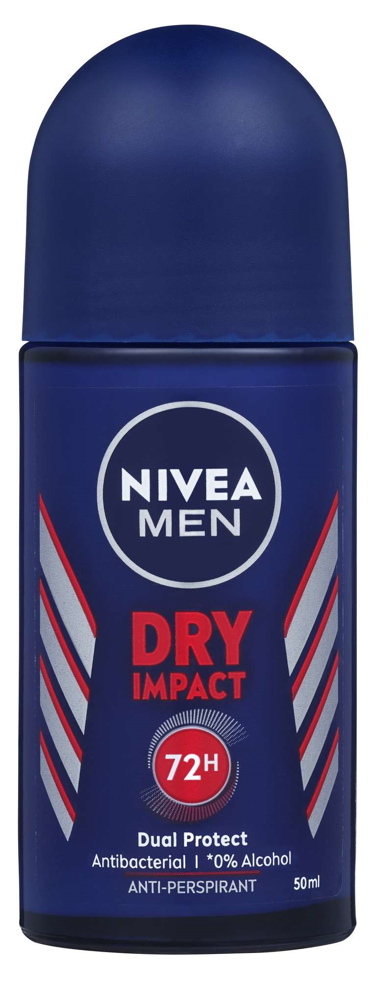 Nivea men deo dry impact roll on 50ml   6stk