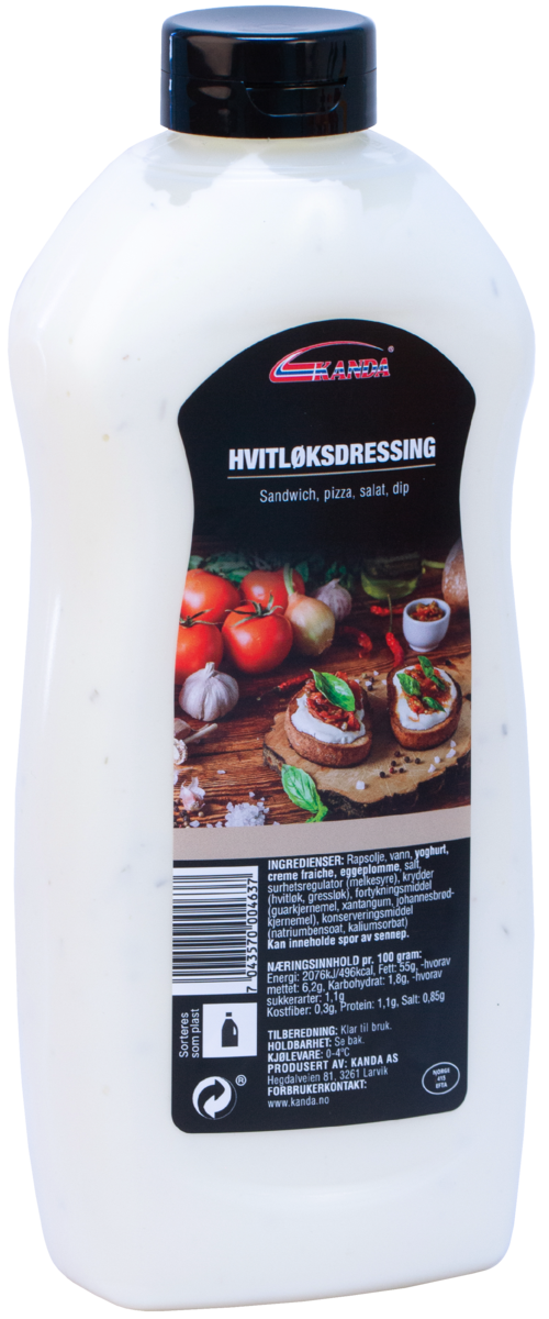 Hvitløksdressing  900ml