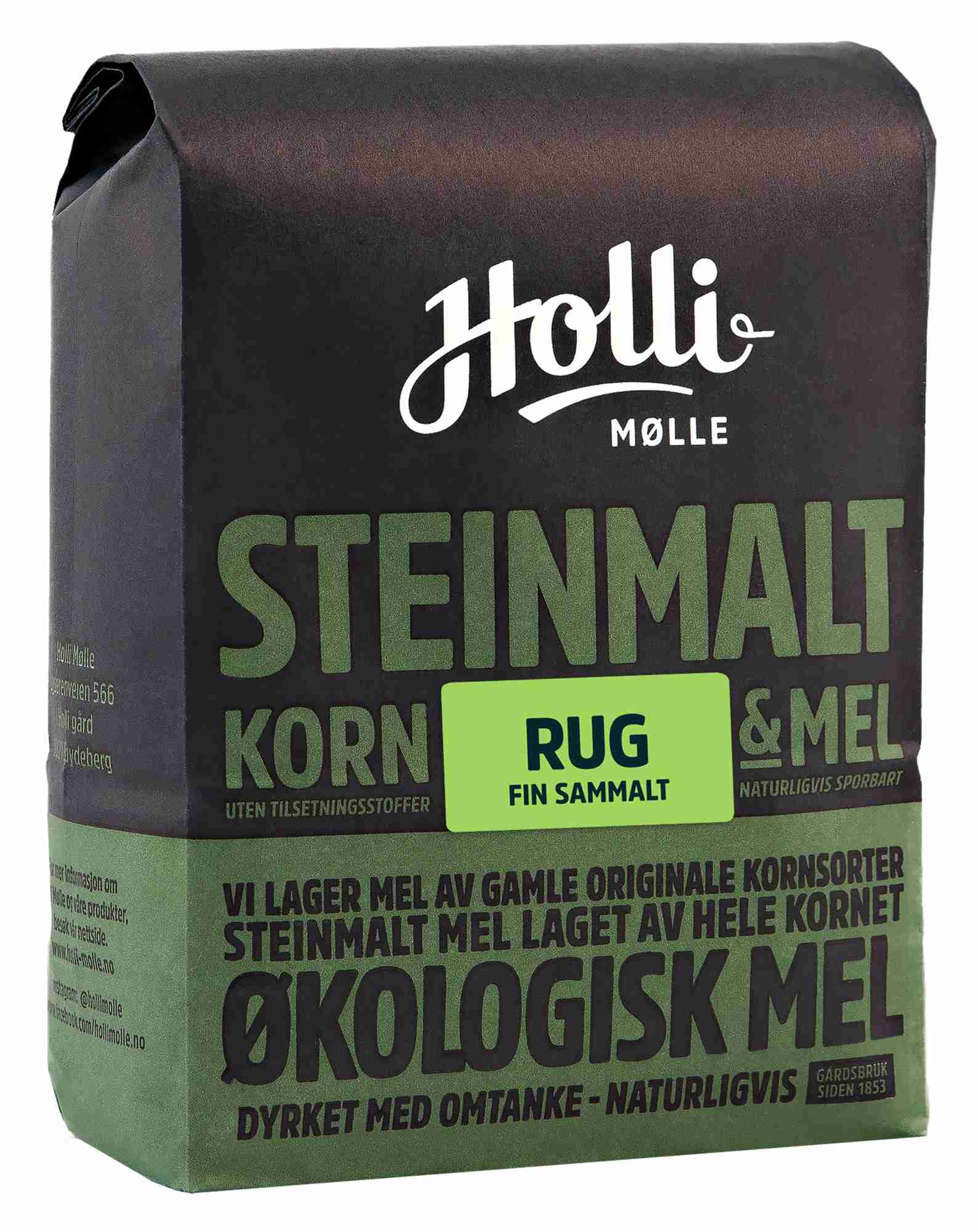 Rugmel fin økol. 1kg