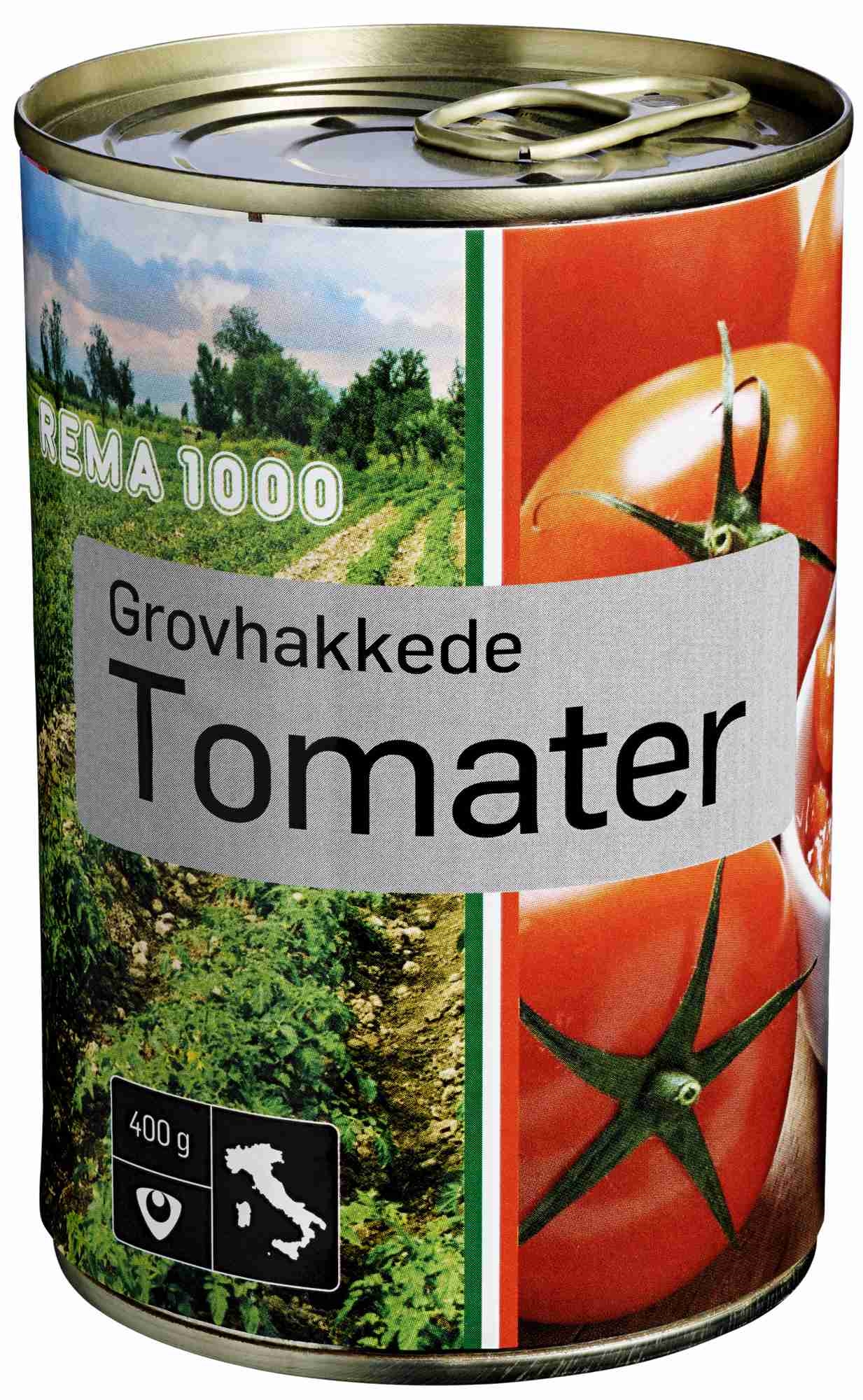 Tomater grovhakkede 400g
